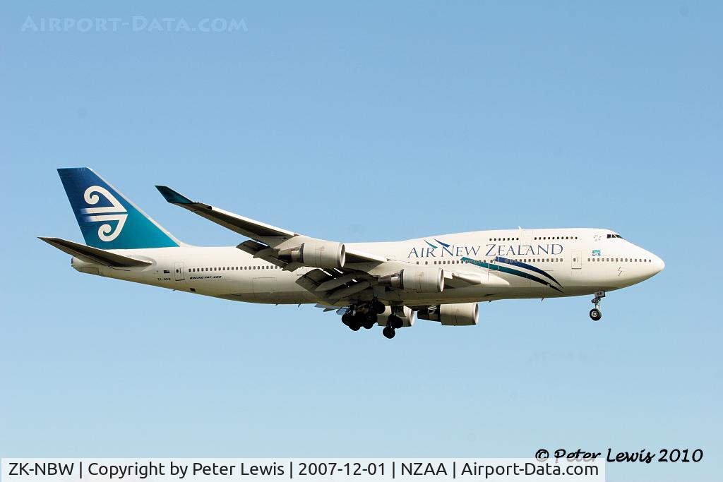 ZK-NBW, 1999 Boeing 747-419BDS(F) C/N 29375, Air New Zealand Ltd., Auckland