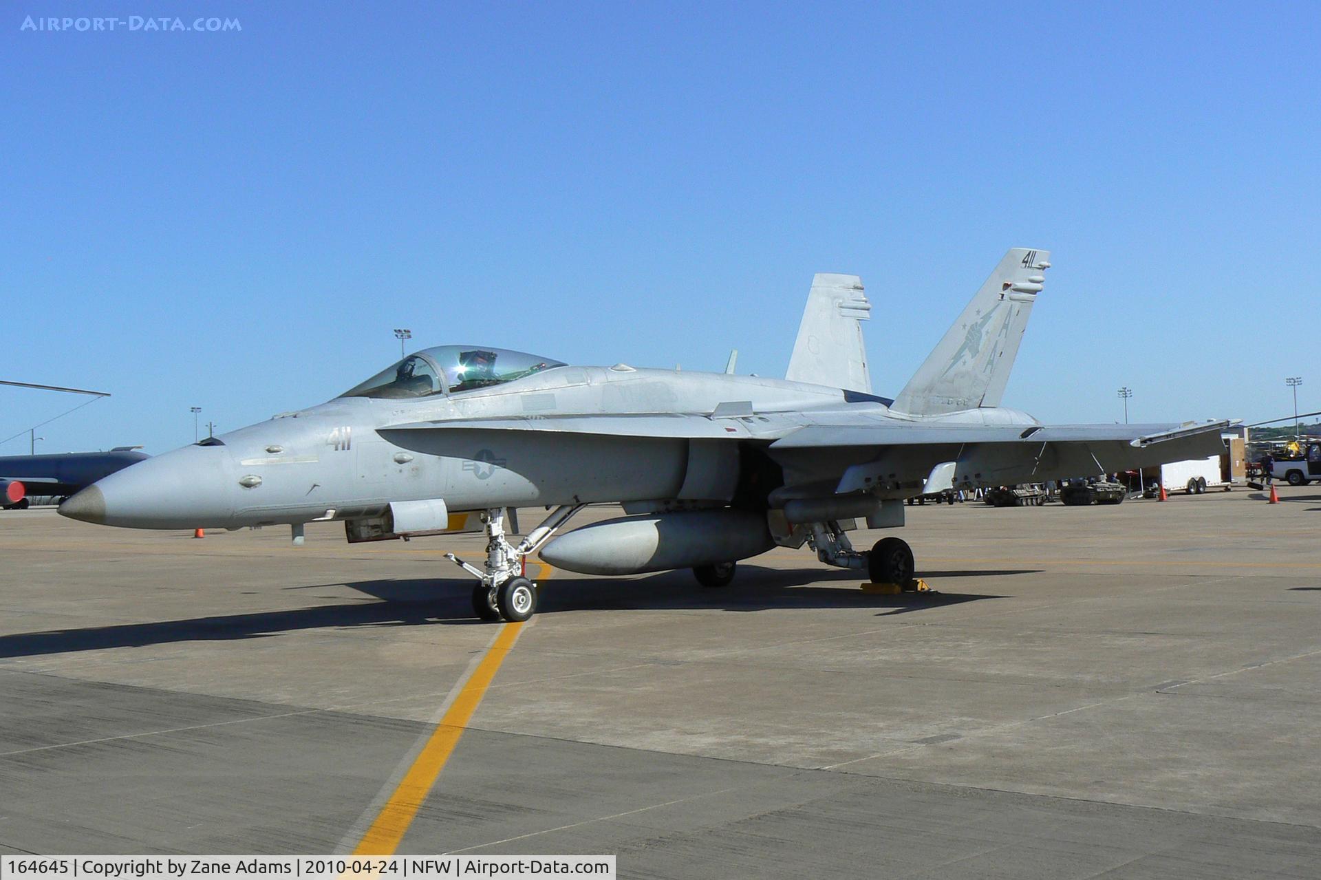 164645, 1992 McDonnell Douglas F/A-18C Hornet C/N 1068, At the 2010 NAS-JRB Fort Worth Airshow