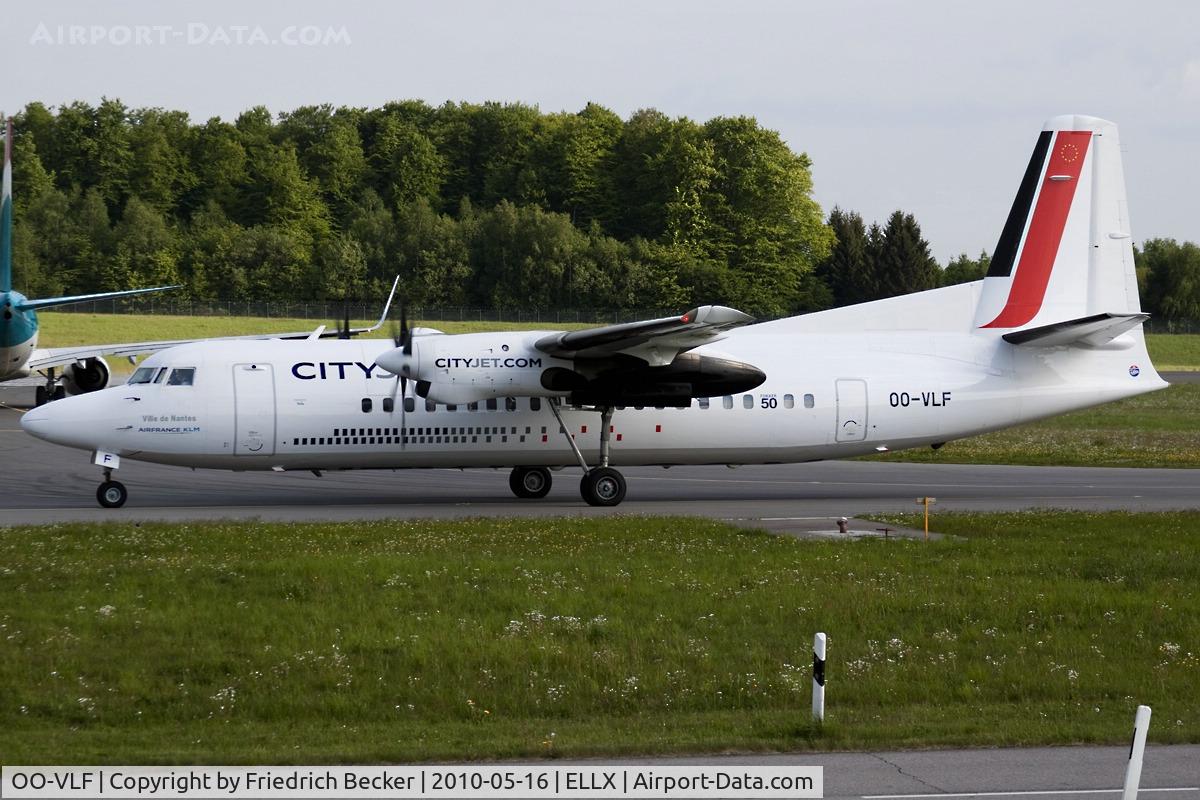 OO-VLF, 1991 Fokker 50 C/N 20208, taxying to the active