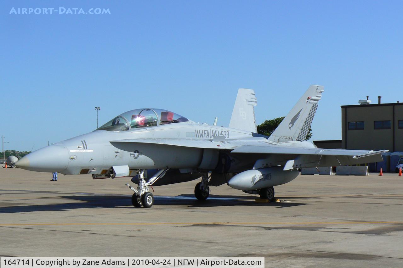 164714, McDonnell Douglas F/A-18D Hornet C/N 1159/D107, At the 2010 NAS-JRB Fort Worth Airshow - ATARS camera system