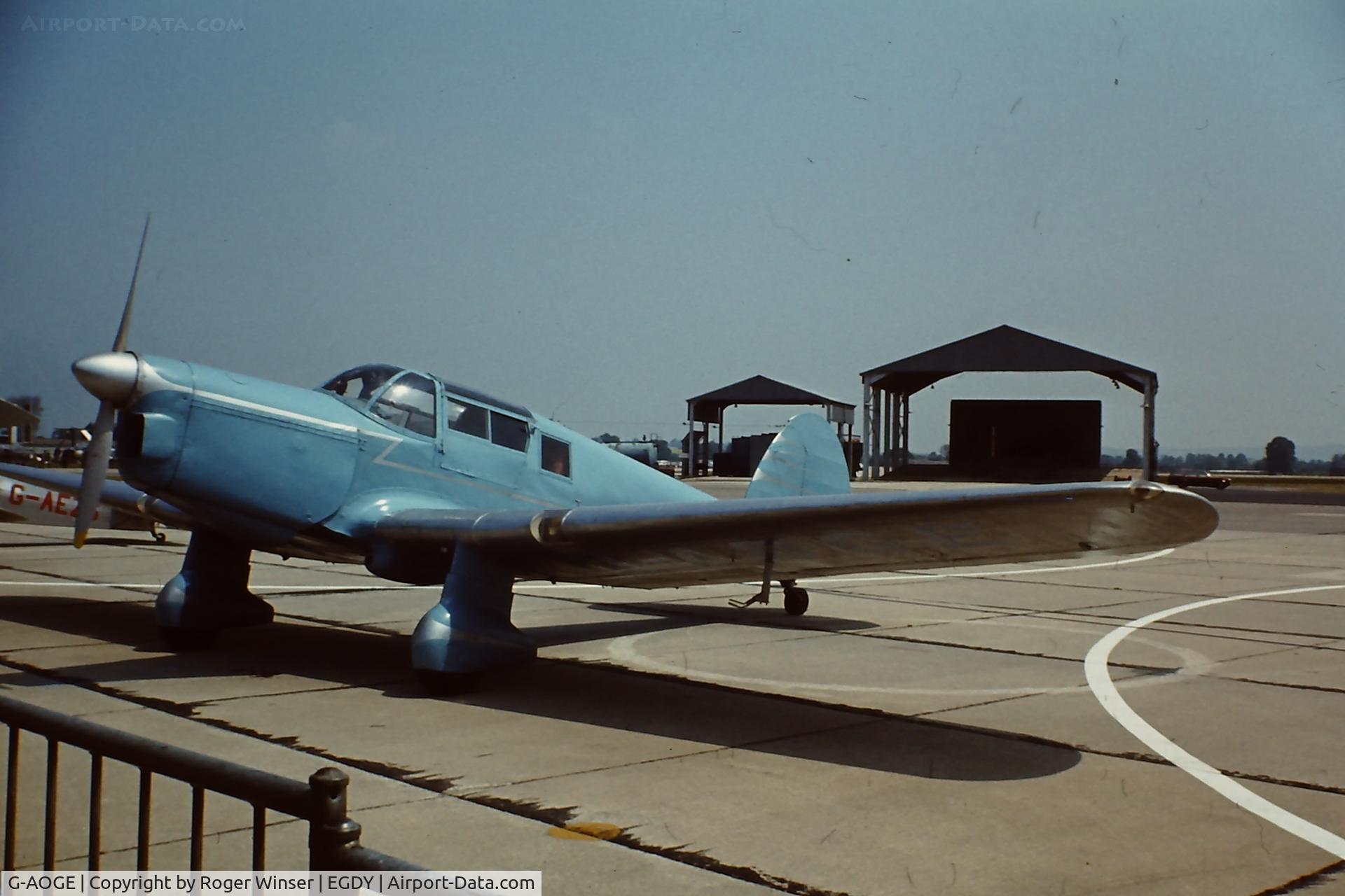 G-AOGE, 1942 F Hills And Sons Ltd Proctor 3 C/N BV651, At RNAS Yeovilton Naval Air Day . Year to be confirmed
