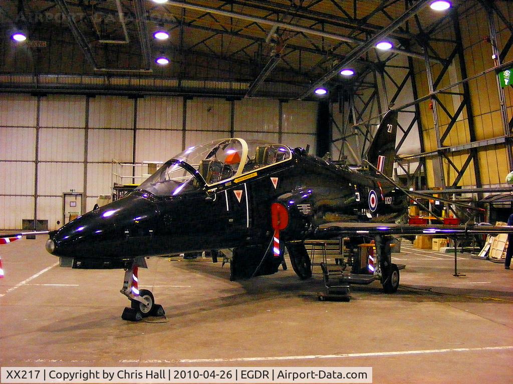 XX217, 1978 Hawker Siddeley Hawk T.1A C/N 053/312053, Royal Navy FRADU (Fleet Requirements and Air Direction Unit) Hawk