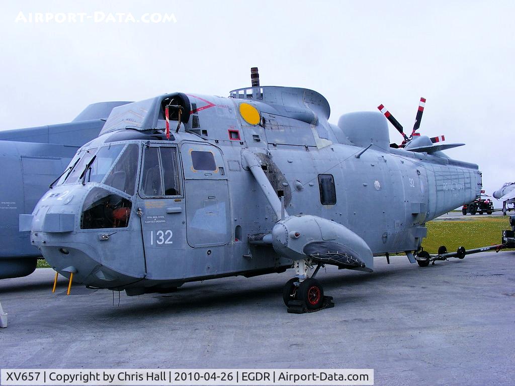 XV657, 1969 Westland Sea King HAS.5 C/N WA645, With the School of Flight Deck Operations at RNAS Culdrose