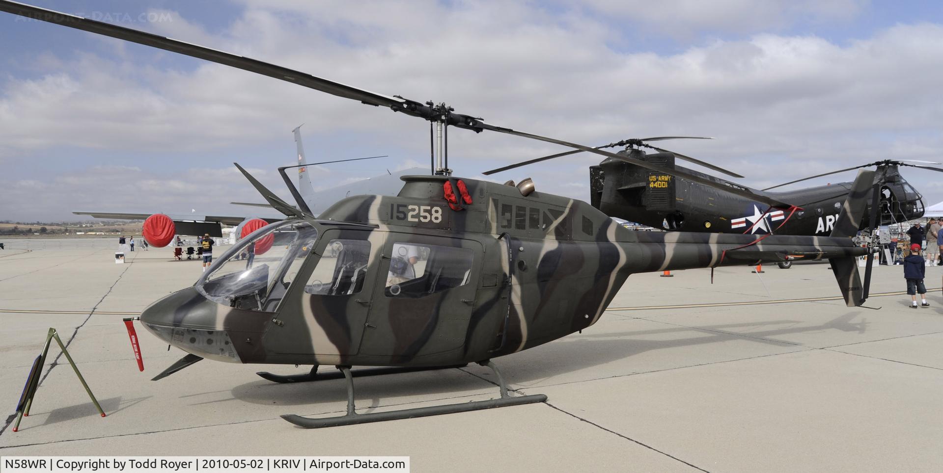 N58WR, 1971 Bell OH-58C C/N 70-15258 (40809), March Field Airfest 2010