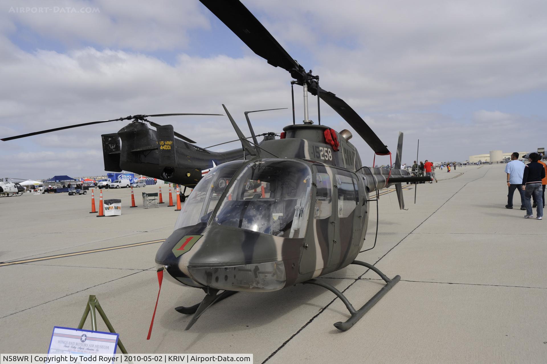 N58WR, 1971 Bell OH-58C C/N 70-15258 (40809), March Field Airfest 2010