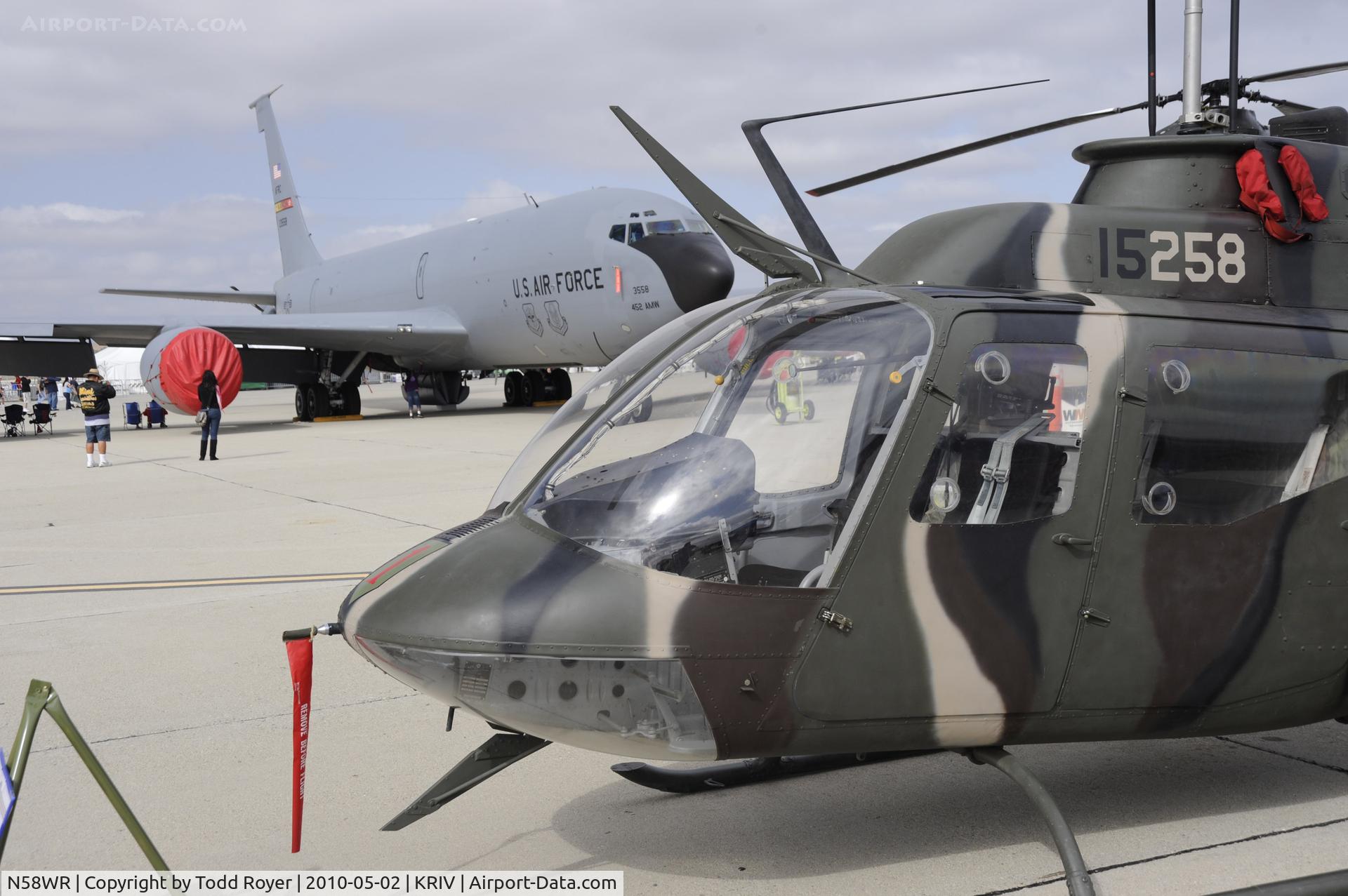 N58WR, 1971 Bell OH-58C C/N 70-15258 (40809), March Field Airfest 2010