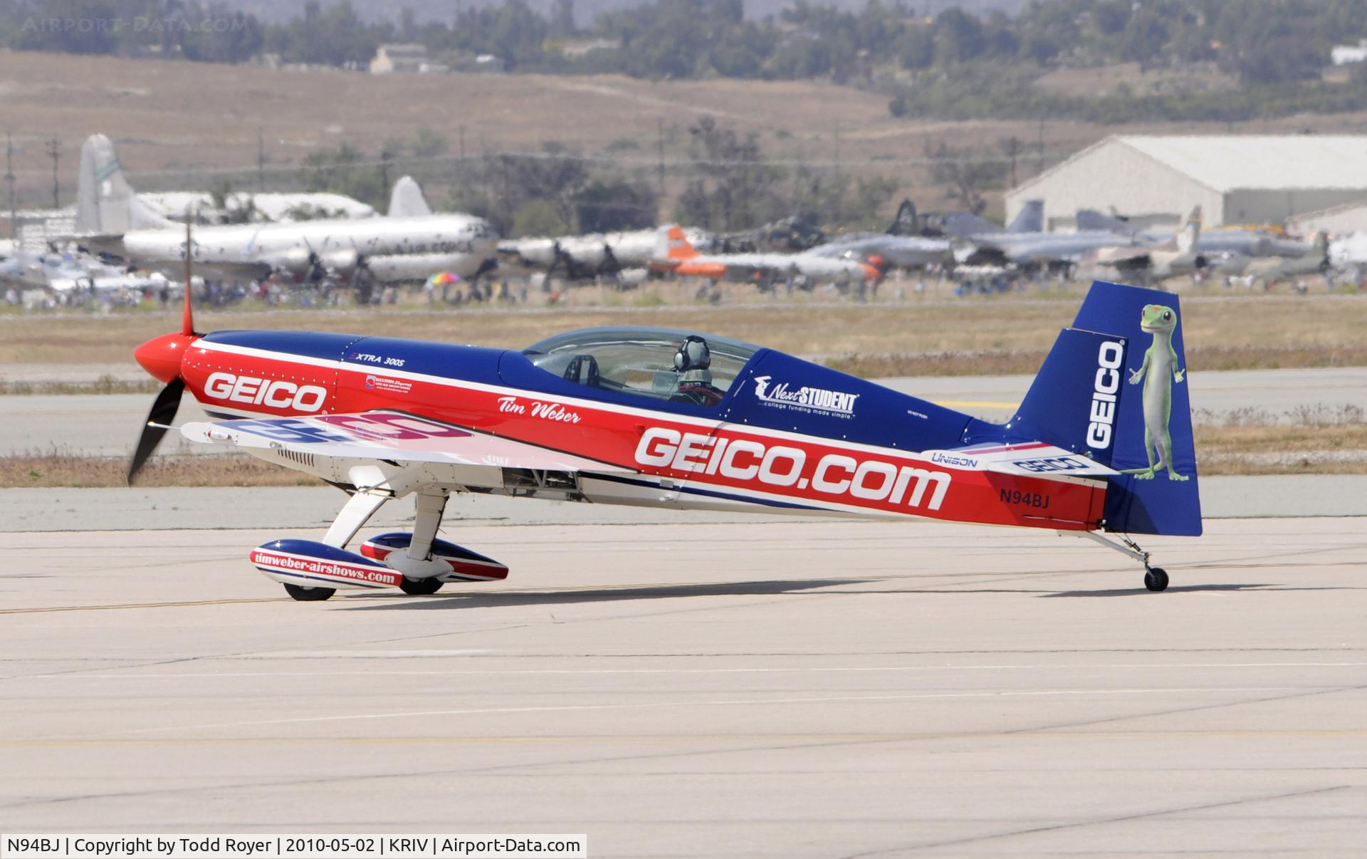 N94BJ, 2002 Extra EA-300S C/N 031, March Field Airfest 2010