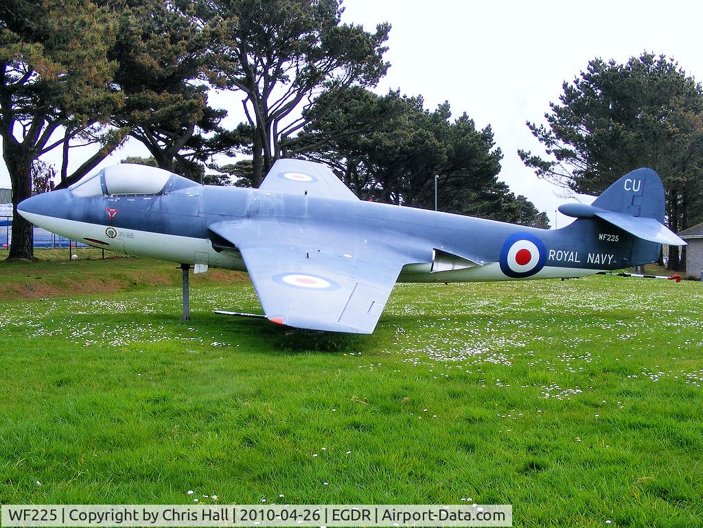 WF225, 1953 Hawker Sea Hawk F.1 C/N 5885, RNAS Culdrose gate guard