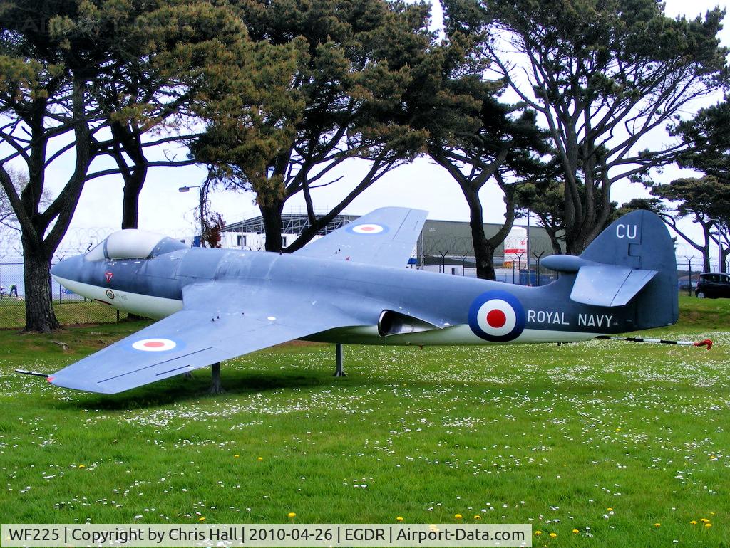 WF225, 1953 Hawker Sea Hawk F.1 C/N 5885, RNAS Culdrose gate guard