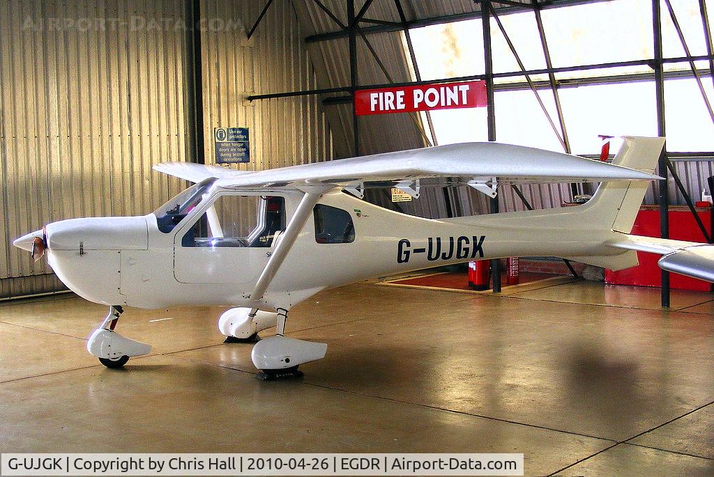 G-UJGK, 2001 Jabiru UL-450 C/N PFA 274A-13558, in the GA hangar at Culdrose