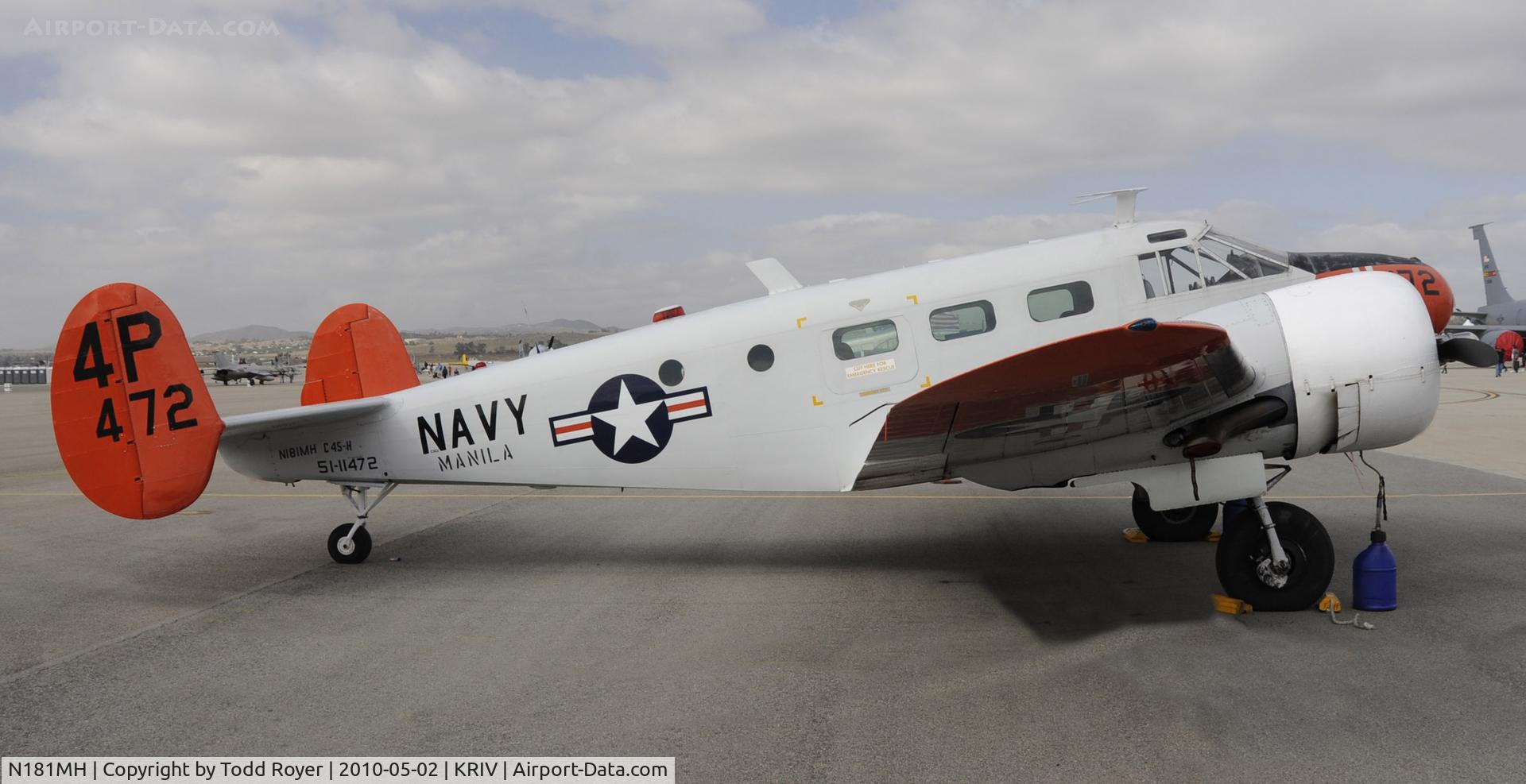 N181MH, 1951 Beech C-45H Expeditor C/N AF-29, March Field Airfest 2010