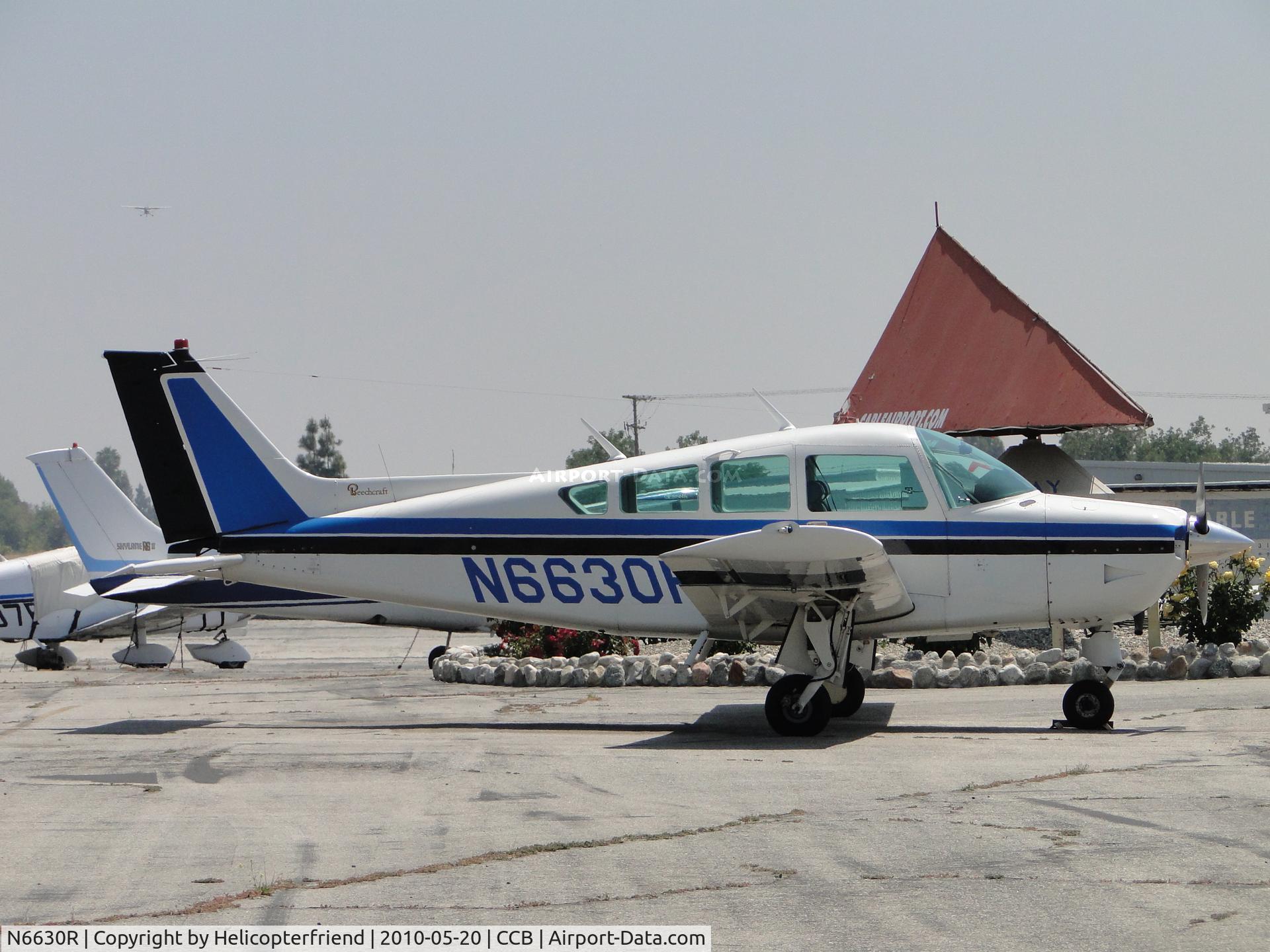 N6630R, 1974 Beech B24R Sierra C/N MC-314, Parked near Manic Mike's