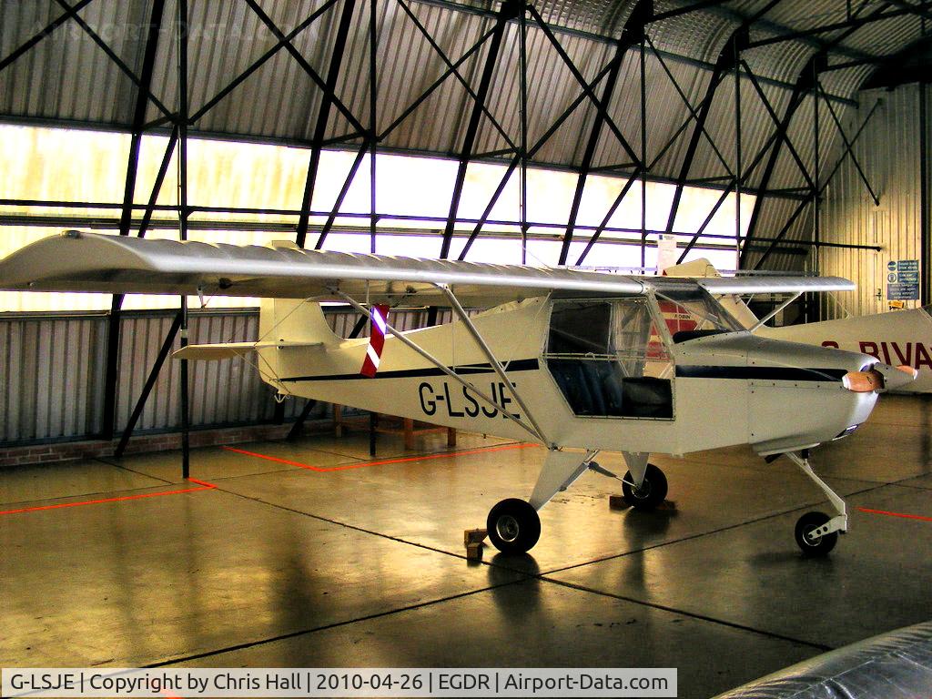 G-LSJE, 2008 Reality Escapade Jabiru (3) C/N BMAA/HB/486, Escapade Jabiru 3 in the GA hangar at Culdrose