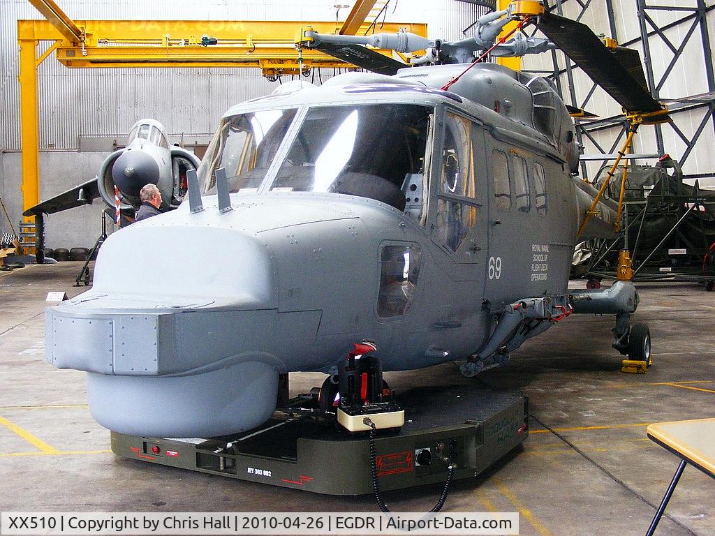 XX510, 1973 Westland Lynx HAS.2 C/N 03/13, Westland Lynx HAS2 with the School of Flight Deck Operations at RNAS Culdrose