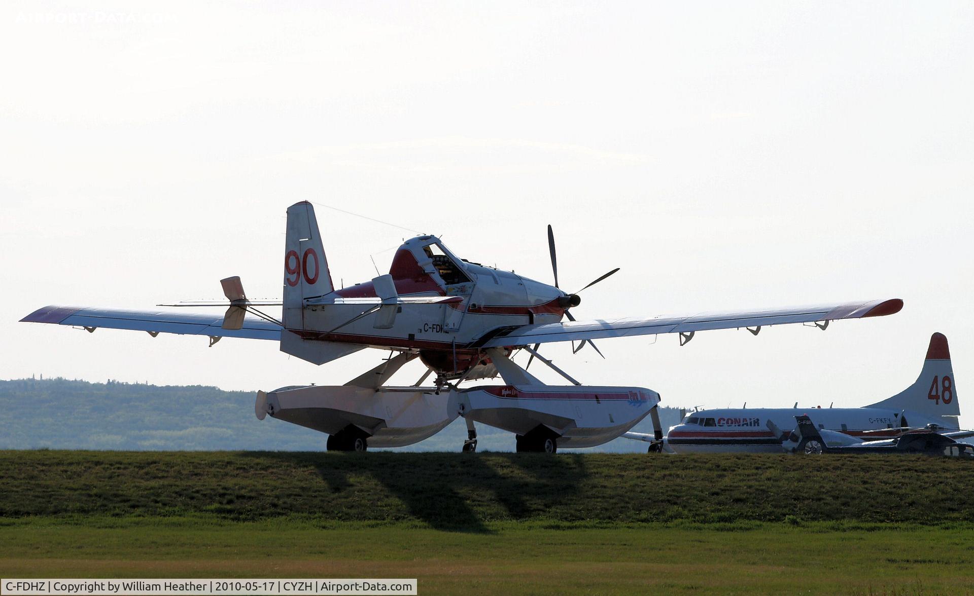C-FDHZ, 2009 Air Tractor AT-8021F Fire Boss C/N 802A-0319, Slave Lake Air Tanker Base
