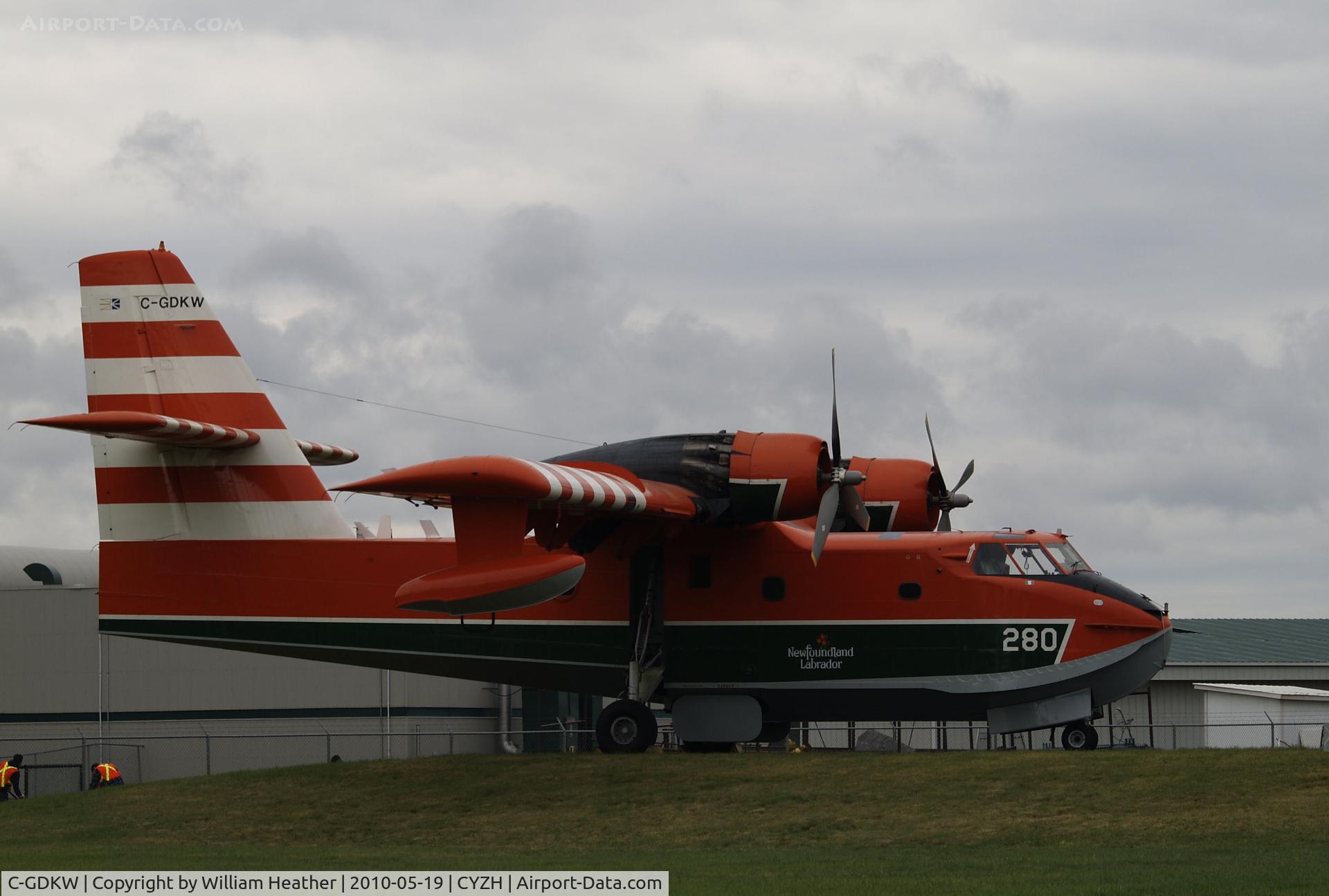 C-GDKW, 1987 Canadair CL-215-V (CL-215-1A10) C/N 1095, Slave Lake Fire Base