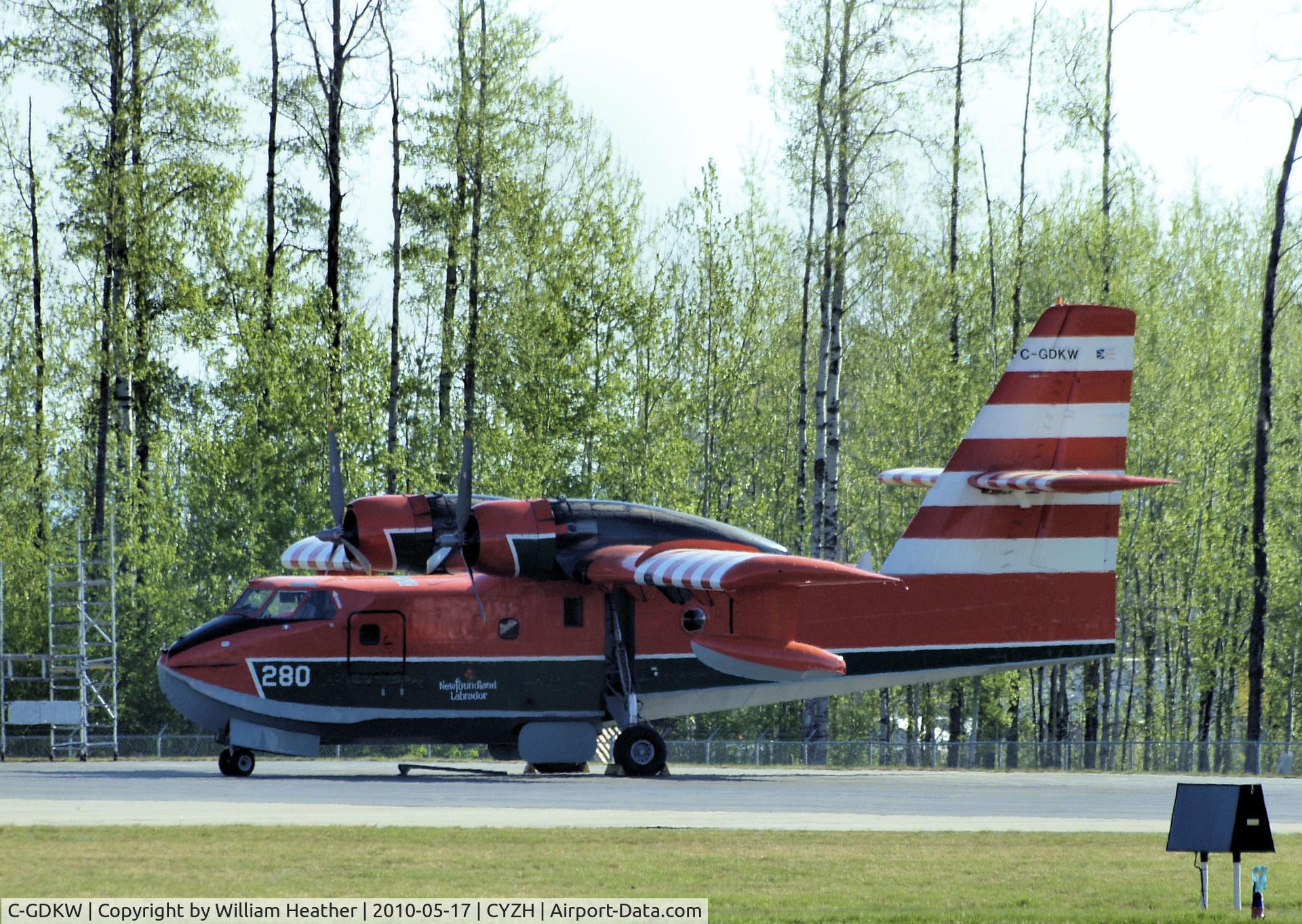 C-GDKW, 1987 Canadair CL-215-V (CL-215-1A10) C/N 1095, Slave Lake Fire Base