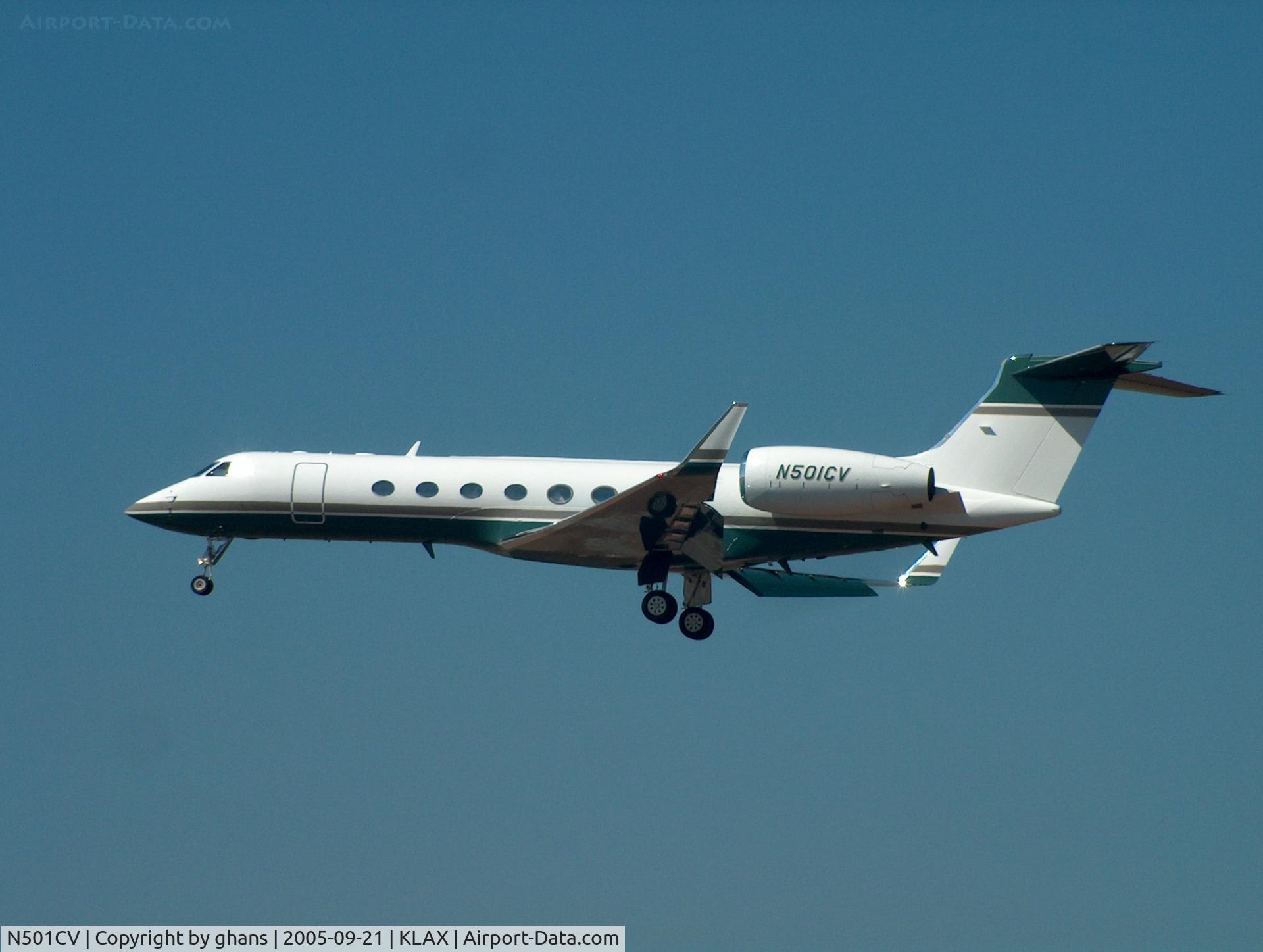 N501CV, 2001 Gulfstream Aerospace G-V C/N 639, Rw24L