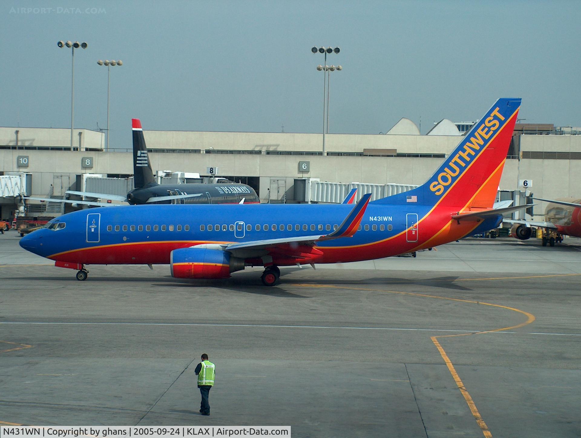 N431WN, 2002 Boeing 737-7H4 C/N 29845, Ready to taxi to the runway