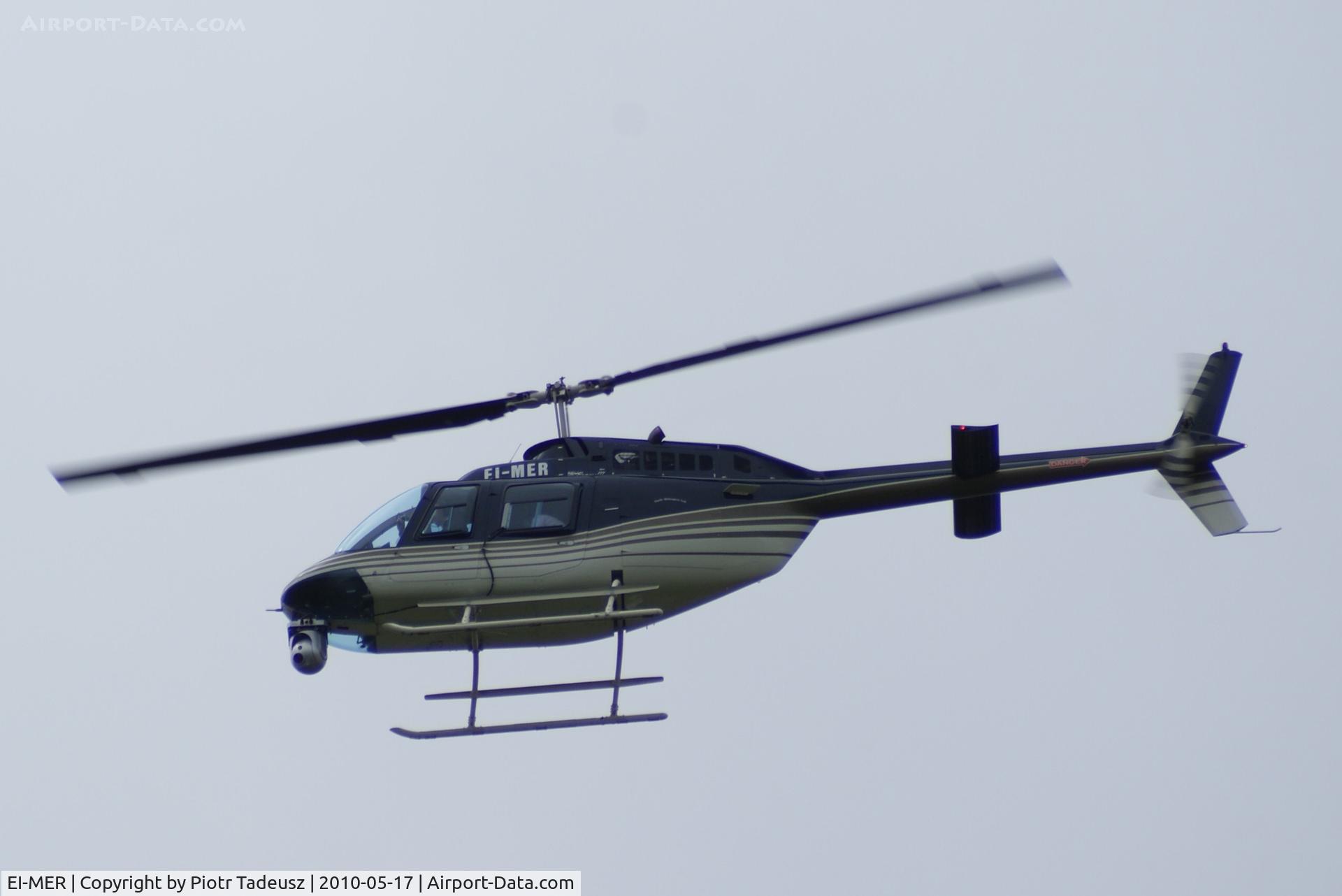 EI-MER, 1999 Bell 206B-3 JetRanger III C/N 4513, Fitted with photo camera. Mallow, Ireland