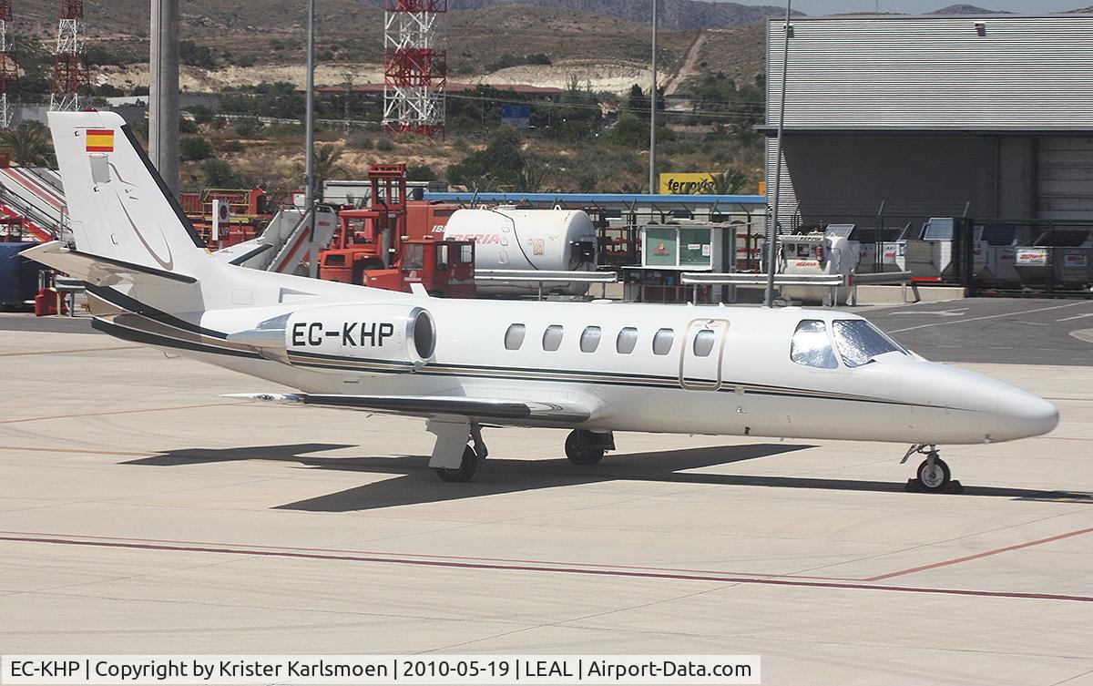 EC-KHP, 2001 Cessna 550B Citation Bravo C/N 550-0955, GA Apron at Alicante