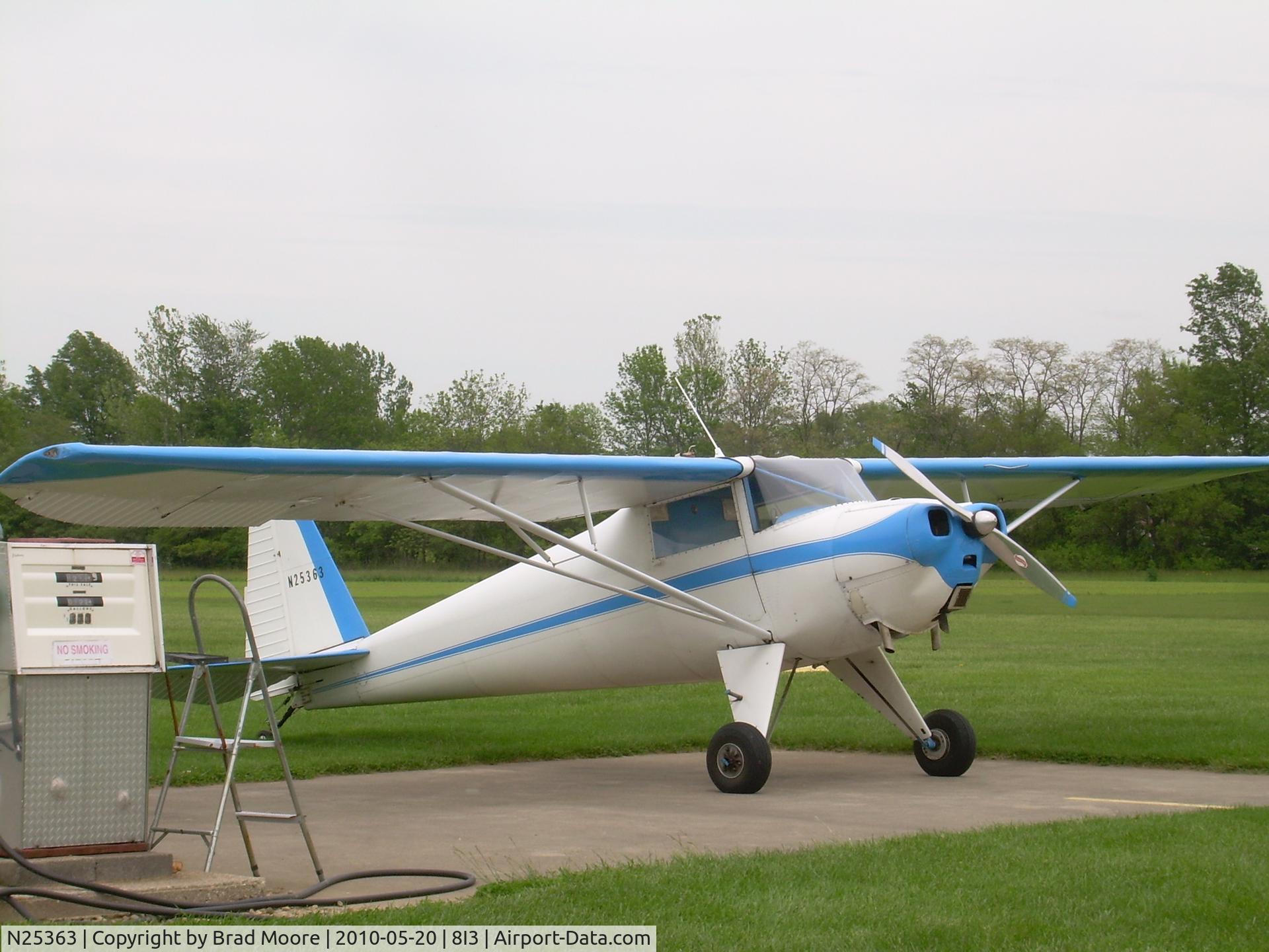 N25363, 1940 Silvaire Luscombe 8A C/N 1239, On the ramp at Glenndale 8I3
