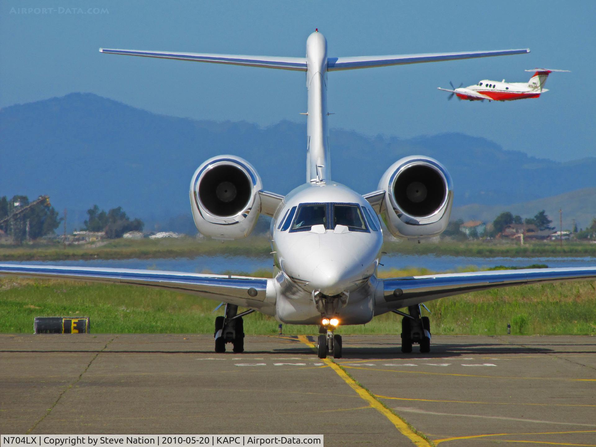 N704LX, 1999 Cessna 750 Citation X Citation X C/N 750-0091, Cessna 750 arriving from KSAT
