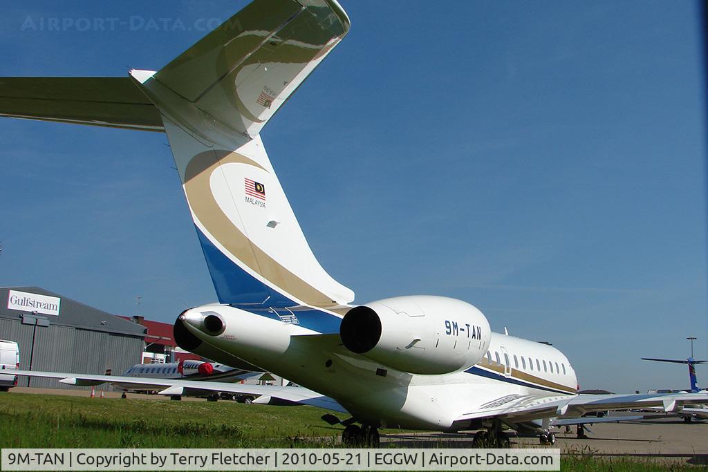9M-TAN, 2010 Bombardier BD-700-1A11 Global 5000 C/N 9350, Malaysian Global Express in Luton