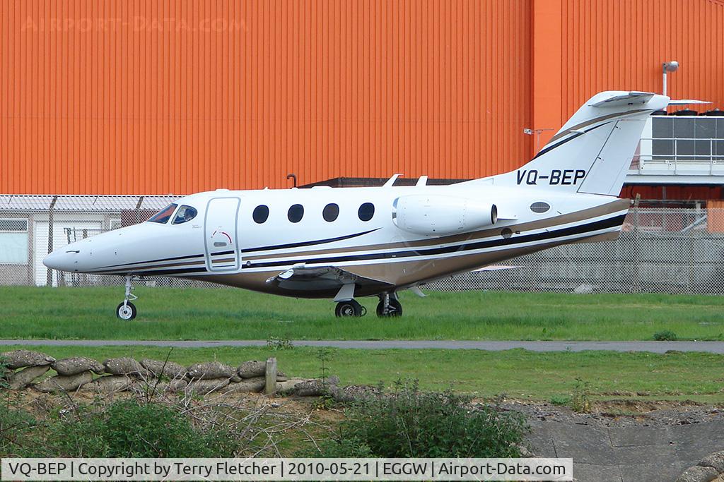 VQ-BEP, 2005 Raytheon 390 Premier I C/N RB-125, Raytheon Premier bizjet at Luton