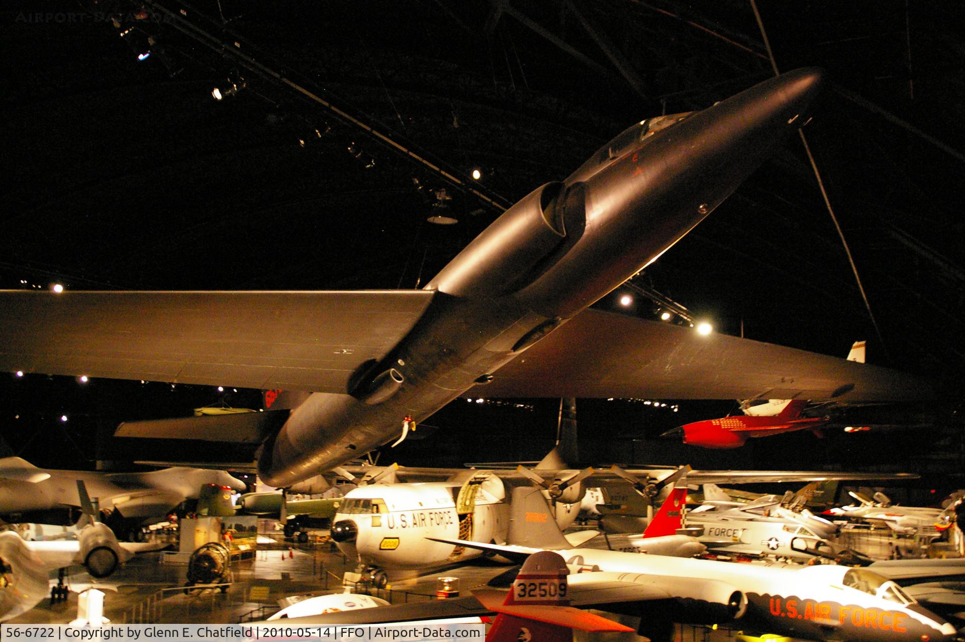 56-6722, 1956 Lockheed U-2A C/N 389, At the National Museum of the USAF