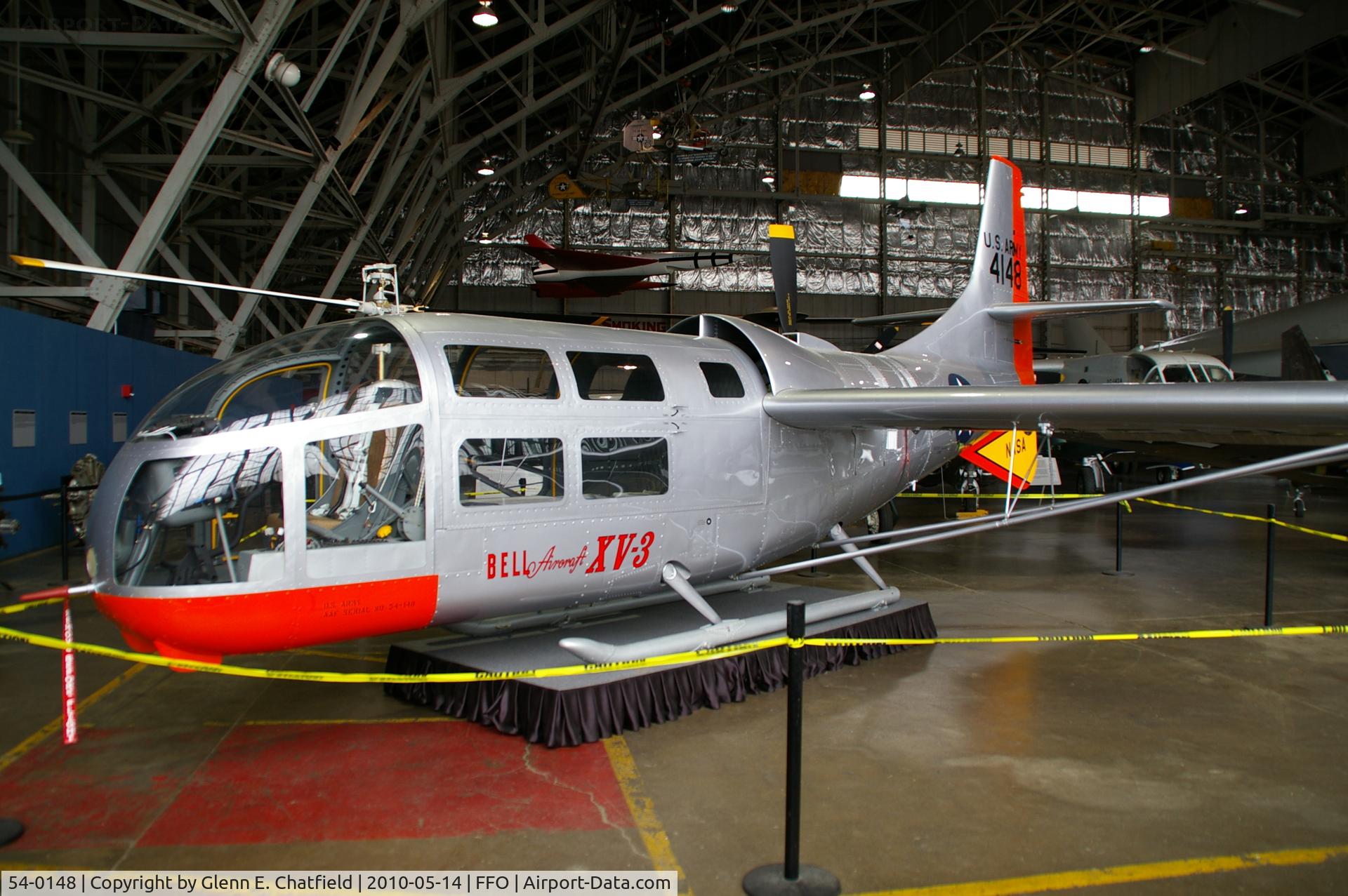 54-0148, 1954 Bell XV-3A C/N 2, At the National Museum of the USAF