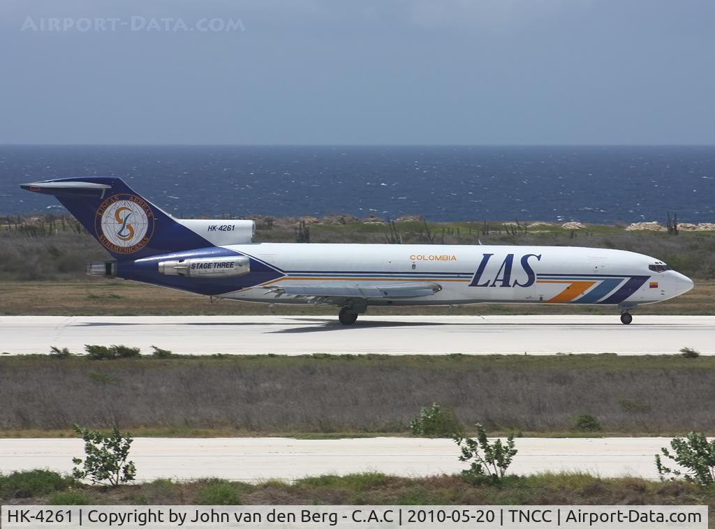HK-4261, 1975 Boeing 727-251F C/N 21156, Lineas Aereas Suramericanas ( LAS ) Boeing 727-251(Adv)(F) (21156/1170) @ TNCC /CUR