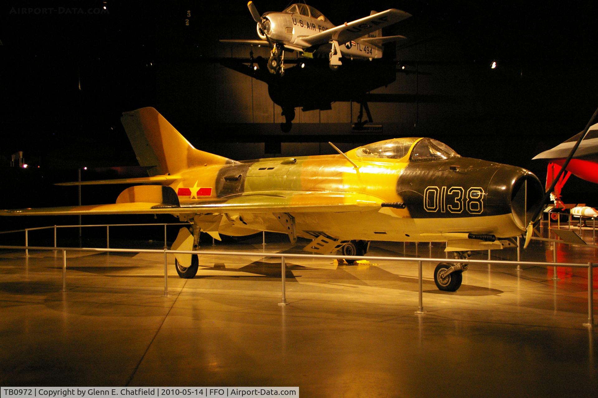 TB0972, Mikoyan-Gurevich MiG-19S C/N 0915372, At the National Museum of the USAF.