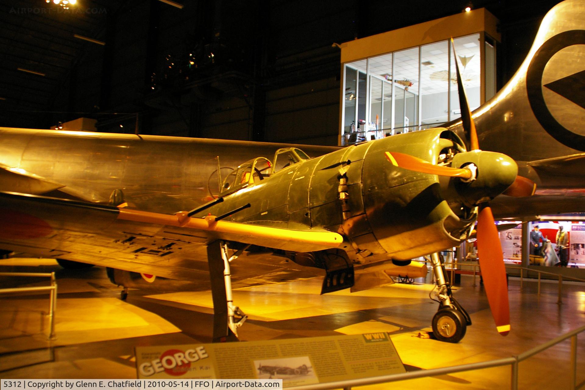 5312, Kawanishi N1K2-JA Shiden Kai C/N 5312, At the National Museum of the USAF. Freshly restored
