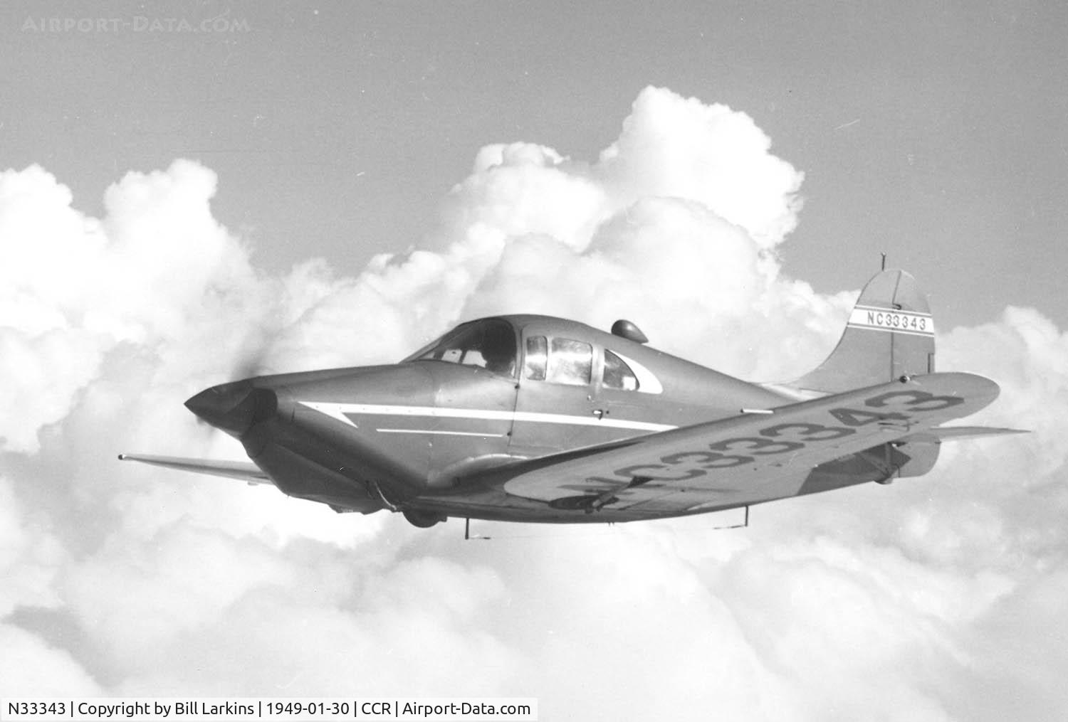 N33343, , Flight photo in January 1949.