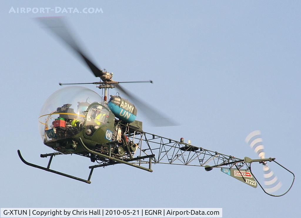 G-XTUN, 1966 Westland AB-47G-3B-1 C/N WA382, wearing its former Army Air Corps ID XT223