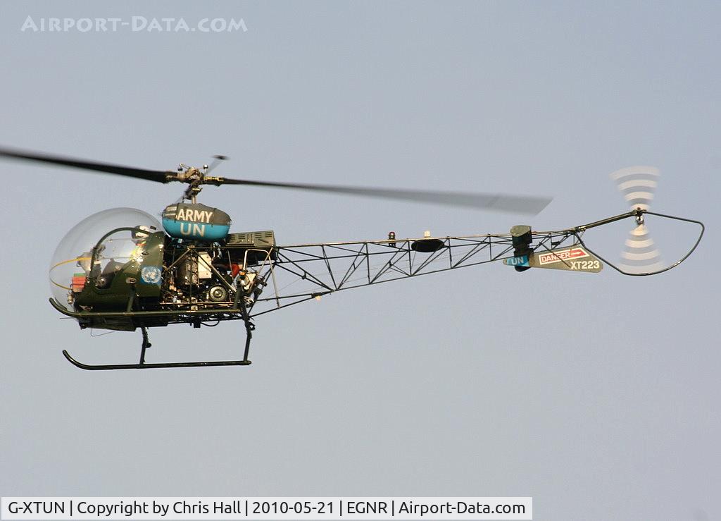 G-XTUN, 1966 Westland AB-47G-3B-1 C/N WA382, wearing its former Army Air Corps ID XT223