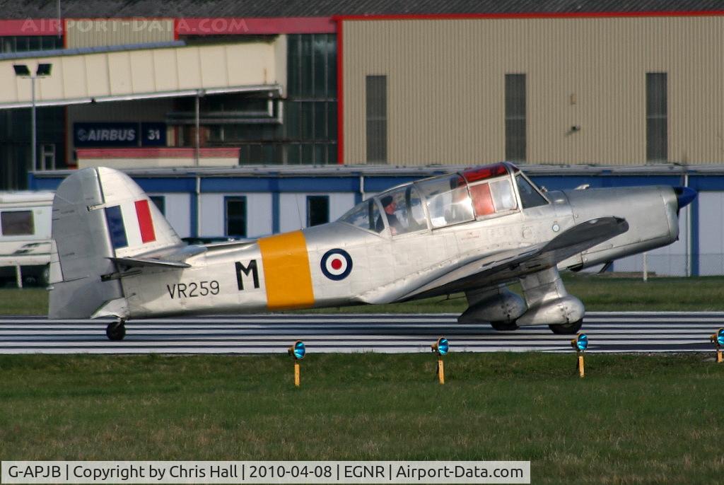 G-APJB, 1948 Percival P-40 Prentice T1 C/N PAC-086, Air Atlantique Ltd, displaying its former RAF ID VR259