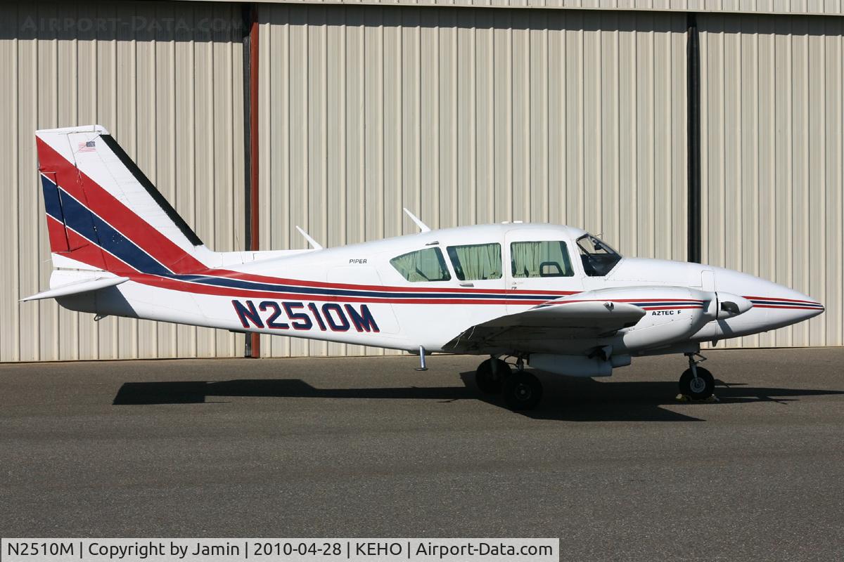 N2510M, 1979 Piper PA-23-250 Aztec C/N 27-7954070, Lit by the late afternoon sun.