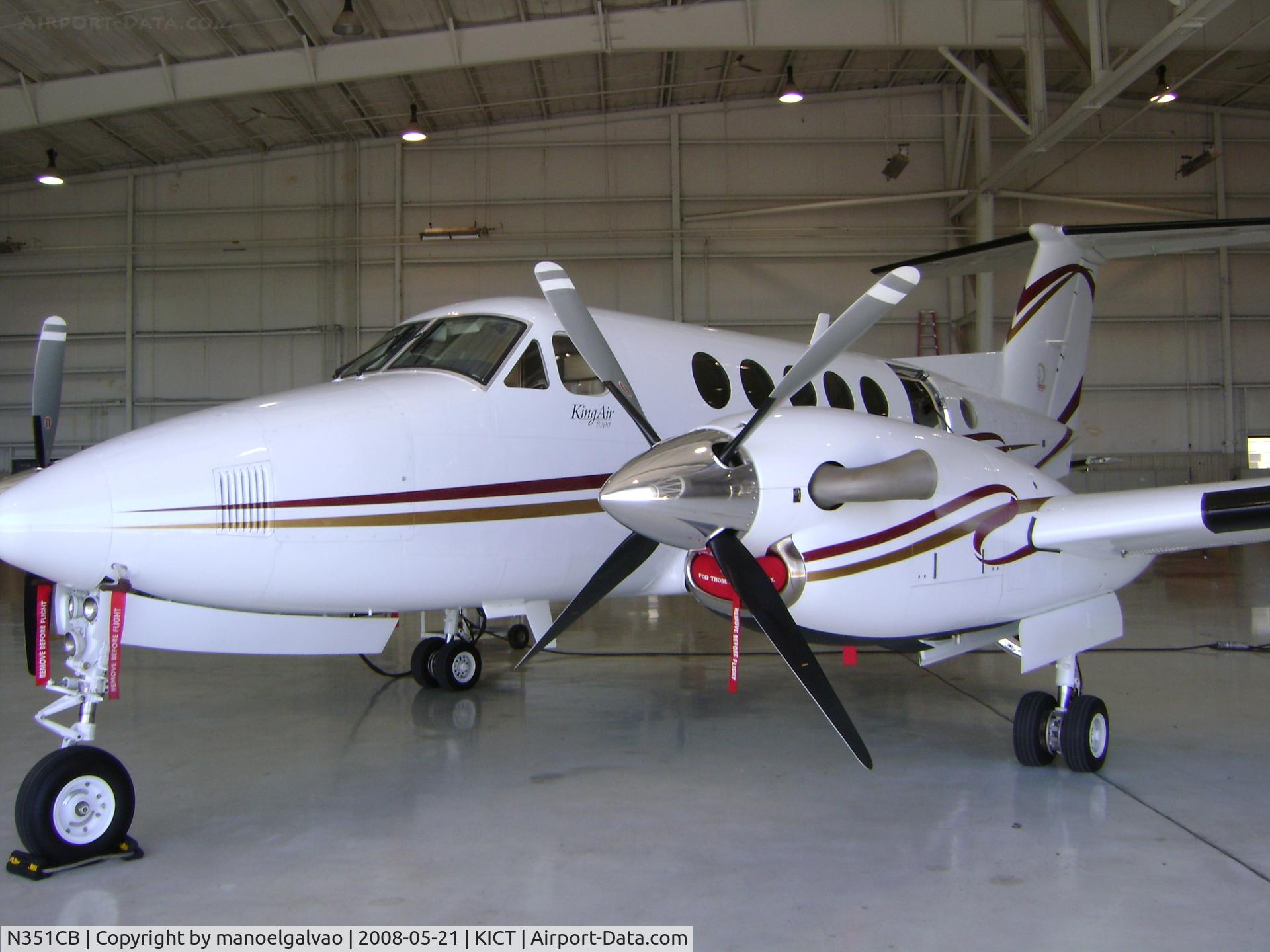 N351CB, Raytheon Aircraft Company B200 C/N BB-1889, at factory facility