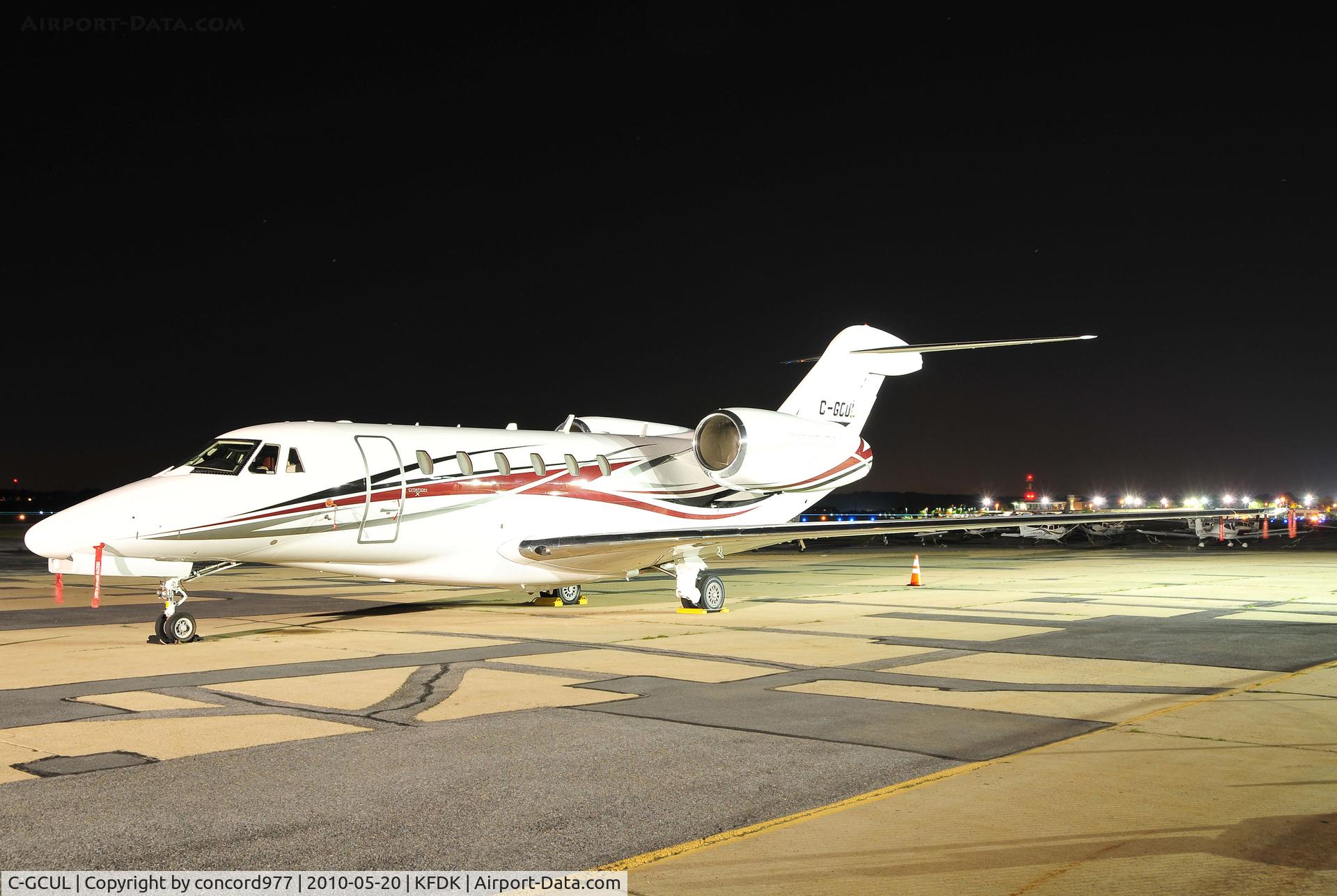 C-GCUL, 1999 Cessna 750 Citation X Citation X C/N 750-0090, Seen at KFDK on 5/20/2010.