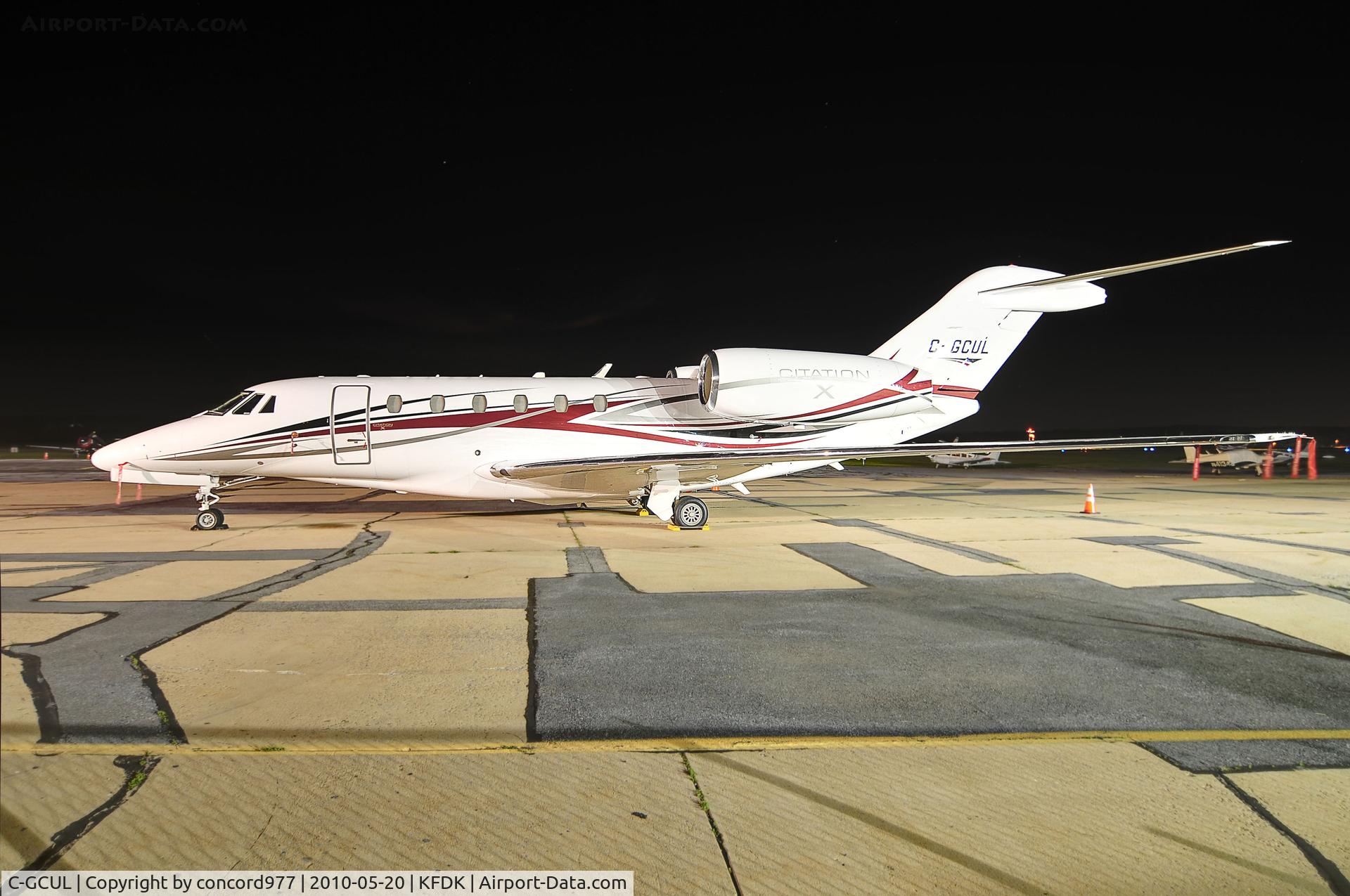 C-GCUL, 1999 Cessna 750 Citation X Citation X C/N 750-0090, Seen at KFDK on 5/20/2010.
