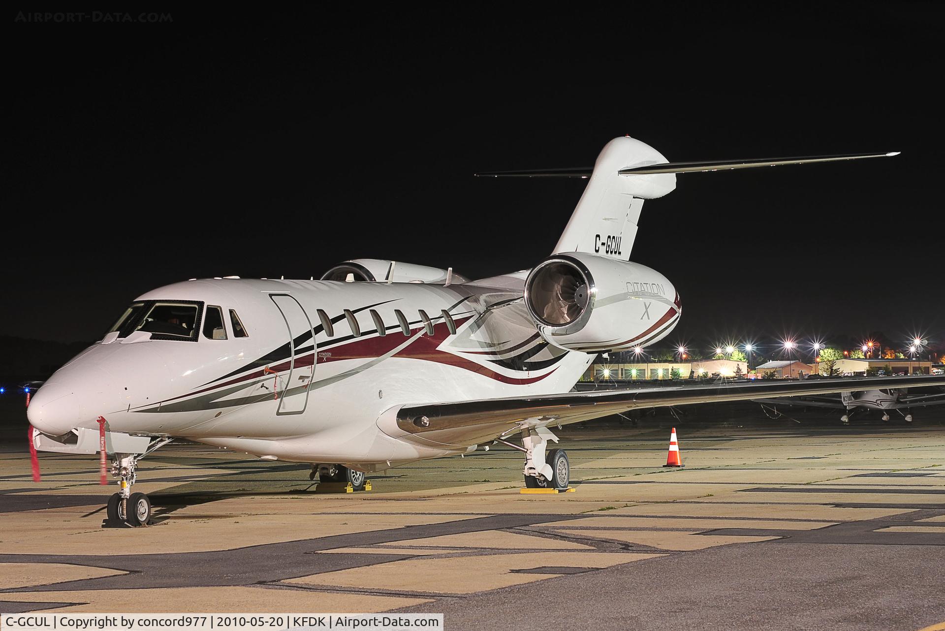 C-GCUL, 1999 Cessna 750 Citation X Citation X C/N 750-0090, Seen at KFDK on 5/20/2010.