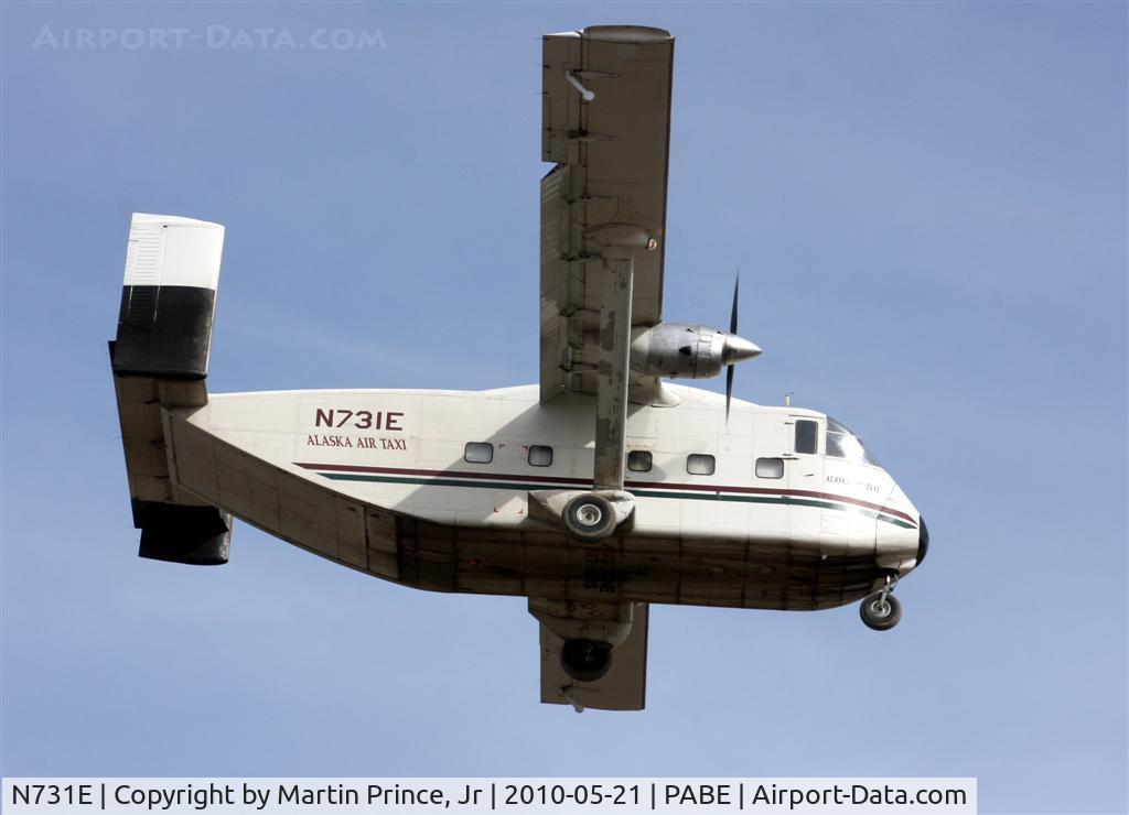N731E, 1968 Short SC-7 Skyvan 3 C/N SH.1853, Alaska Air Taxi Skyvan landing Bethel