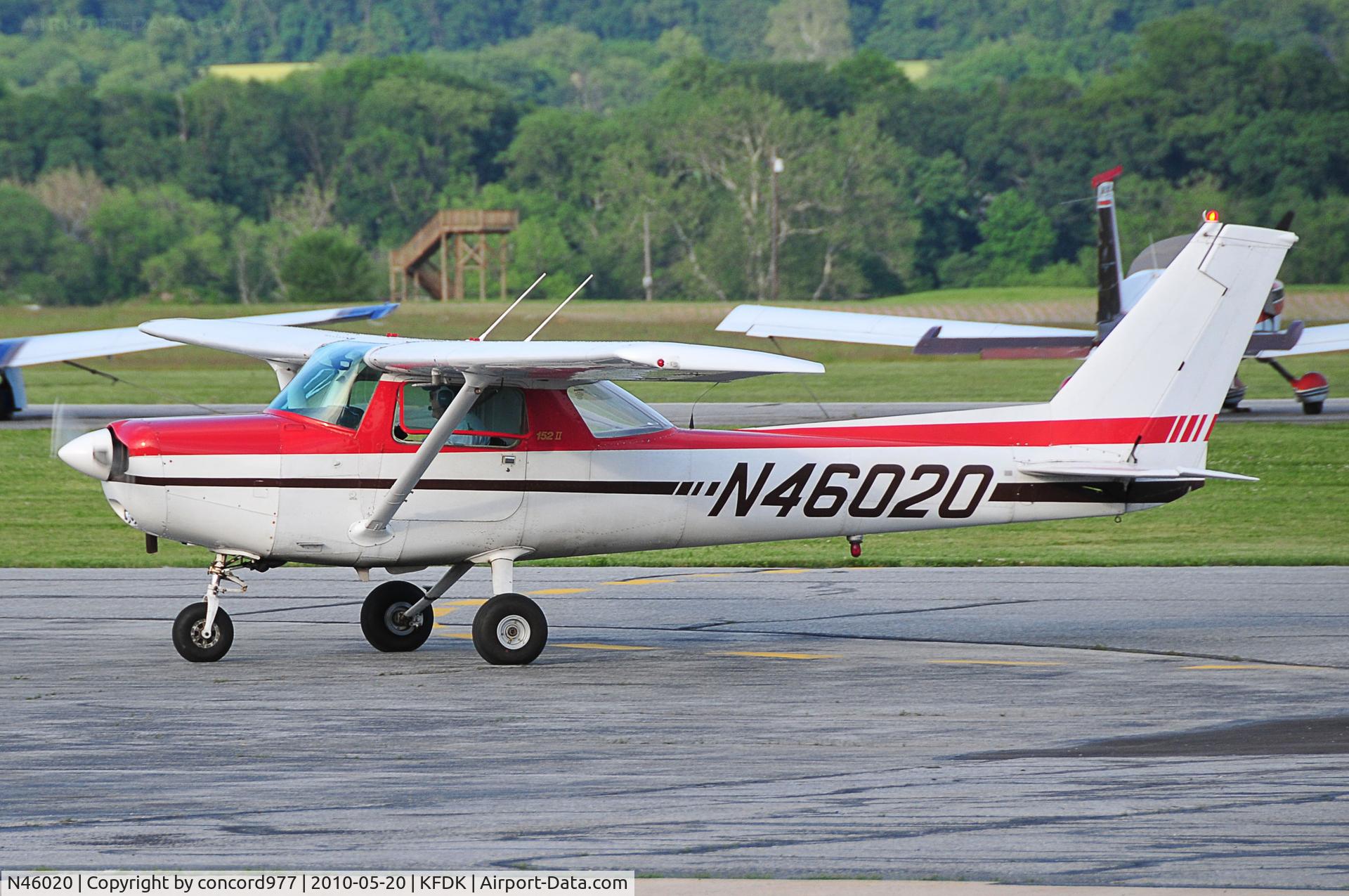 N46020, 1978 Cessna 152 C/N 15282984, Seen at KFDK on 5/20/2010.
