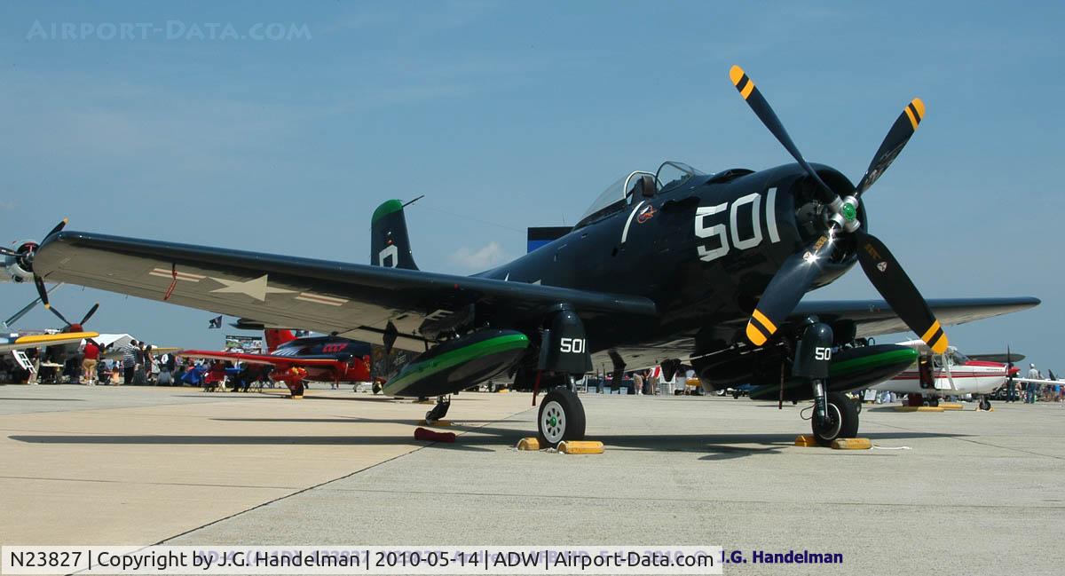 N23827, 1949 Douglas AD-4 C/N 7133, starb. nose view