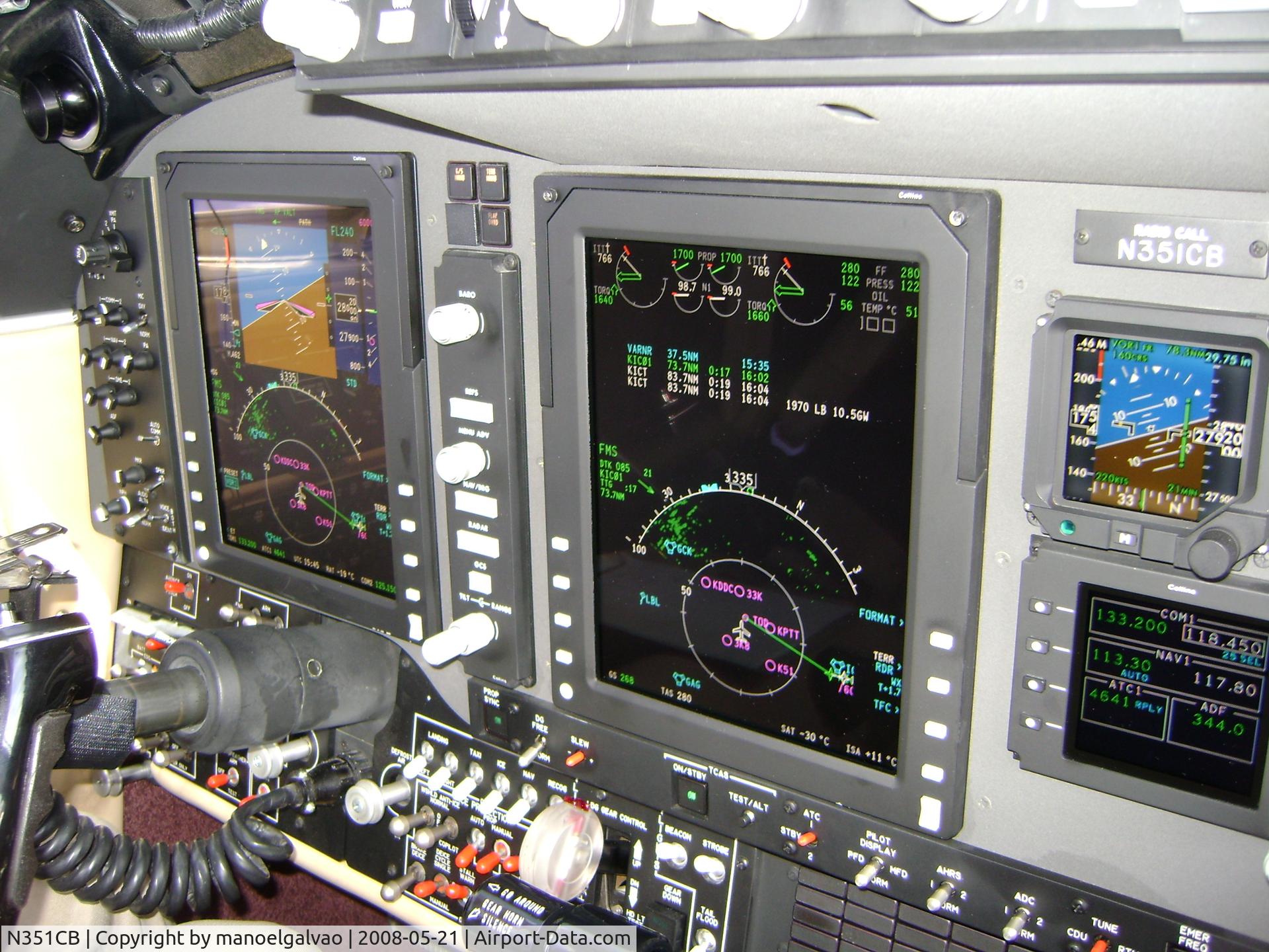 N351CB, Raytheon Aircraft Company B200 C/N BB-1889, Proline 21 avionics