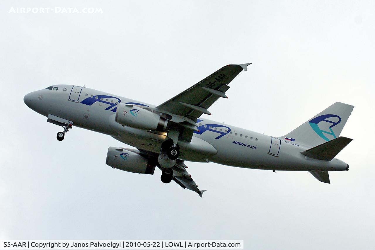 S5-AAR, 2010 Airbus A319-132 C/N 4301, Adria Airways Airbus A319-132 departure to MAD
