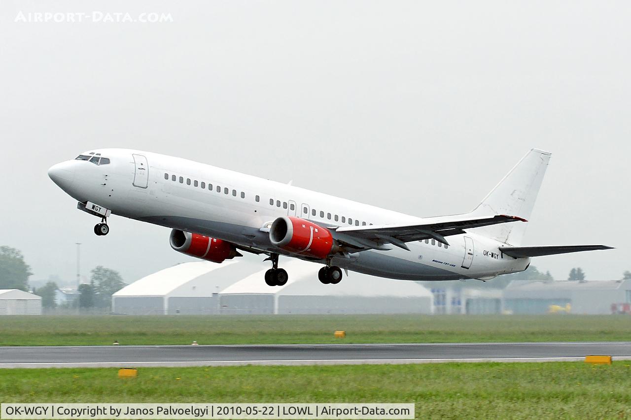 OK-WGY, 1991 Boeing 737-436 C/N 25839, CSA Czech Airlines Boeing B737-436 departure to MAD