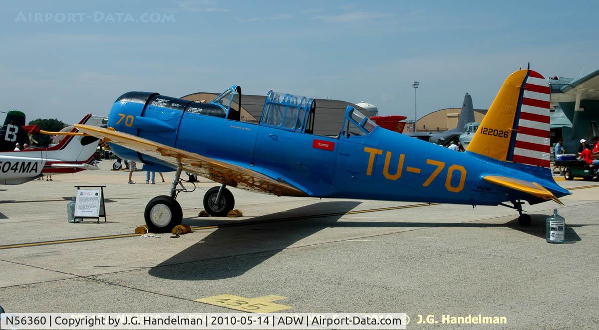 N56360, 1942 Convair BT-13A Valiant C/N 5946, at Andrews AFB